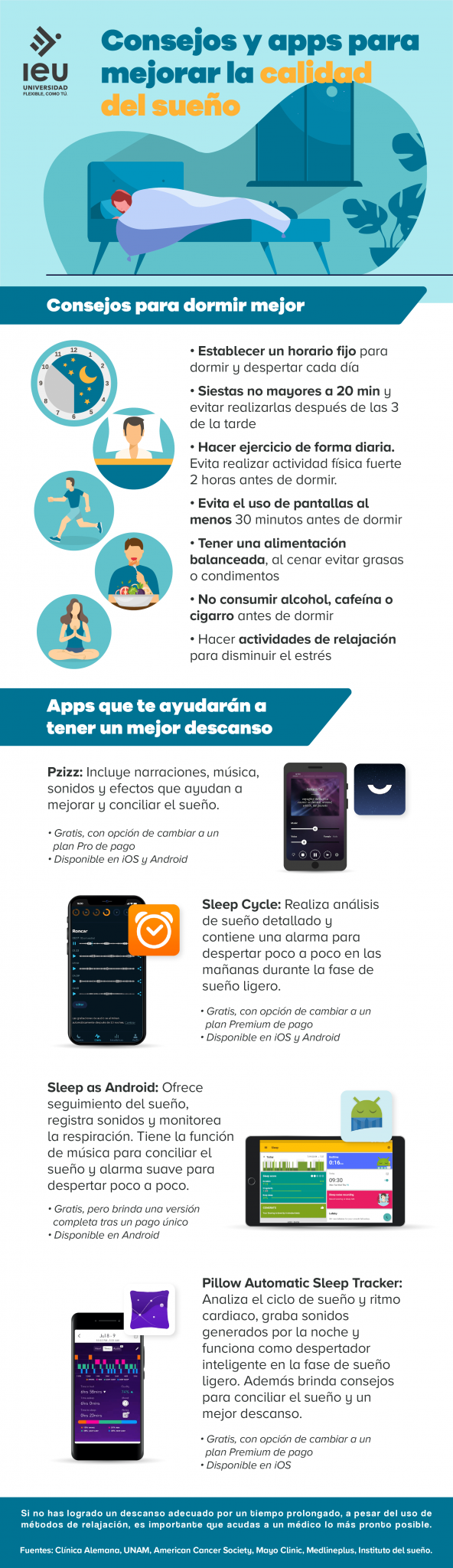 Consejos Y Apps Para Mejorar La Calidad Del Sueño Universidad Ieu 9055