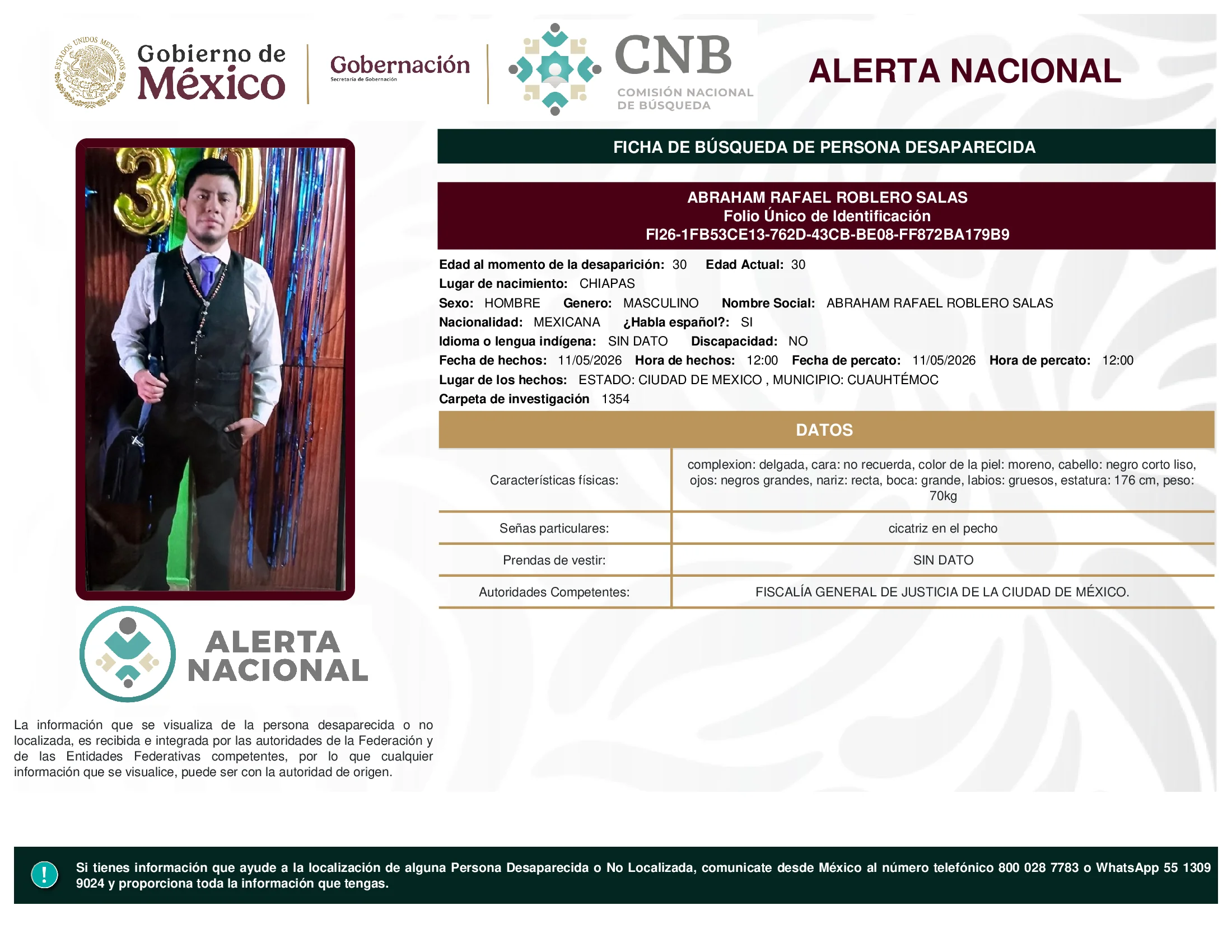 Abraham Rafael Roblero Salas