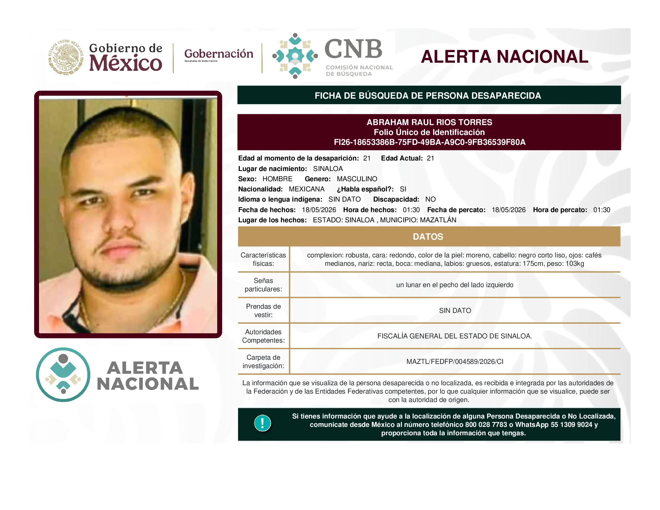 Abraham Raul Rios Torres
