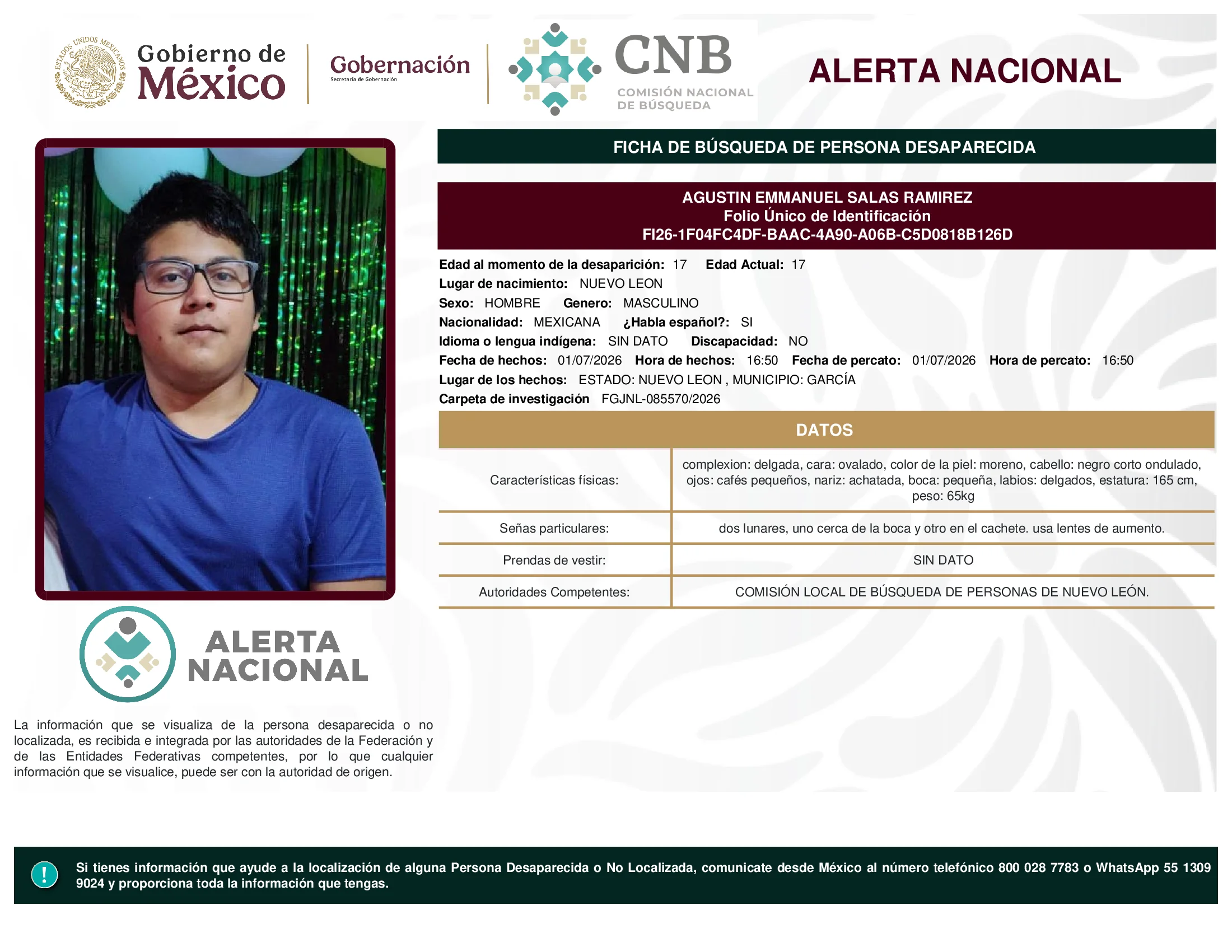 Agustin Emmanuel Salas Ramirez