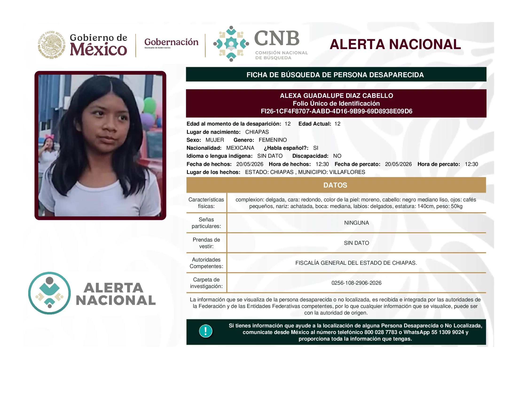 Alexa Guadalupe Diaz Cabello