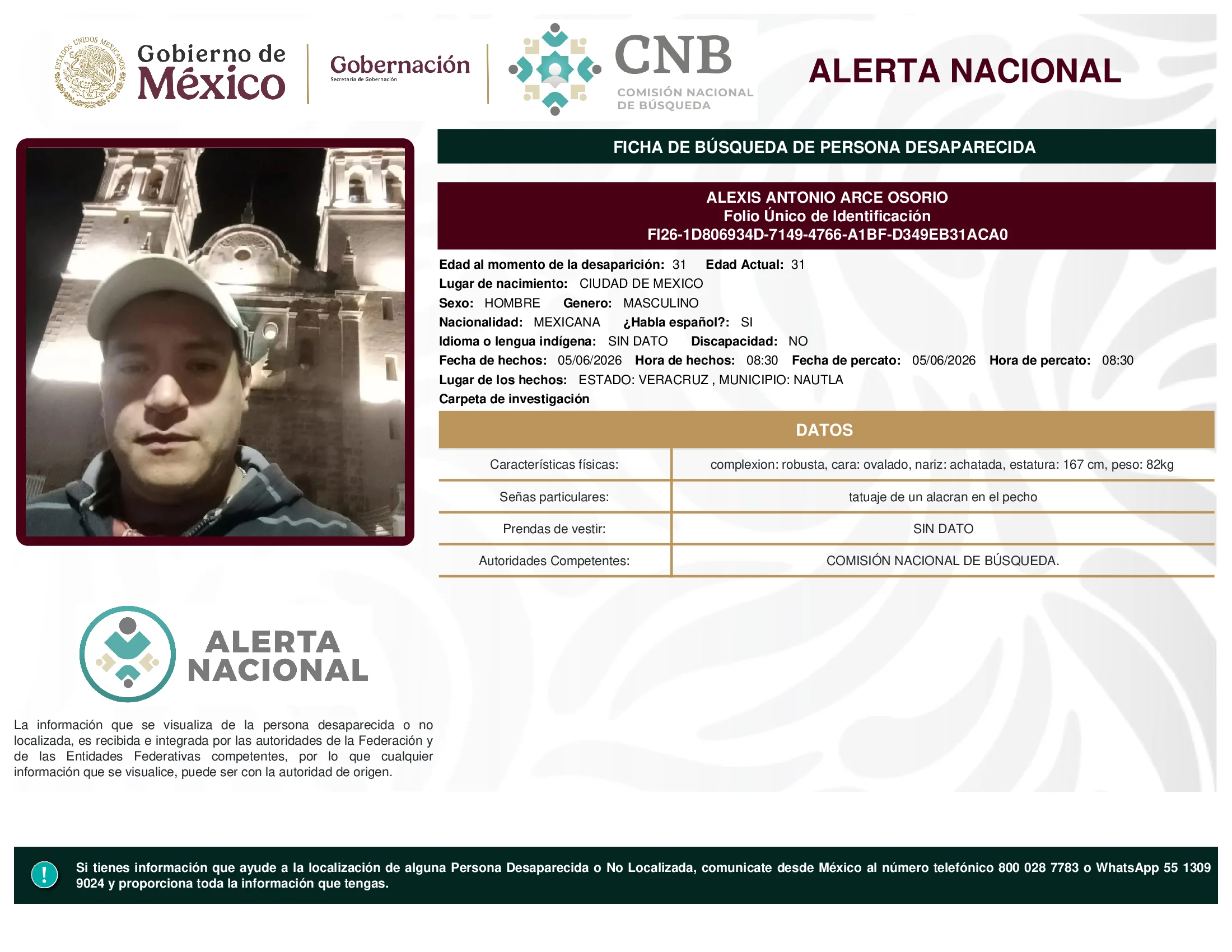 Alexis Antonio Arce Osorio
