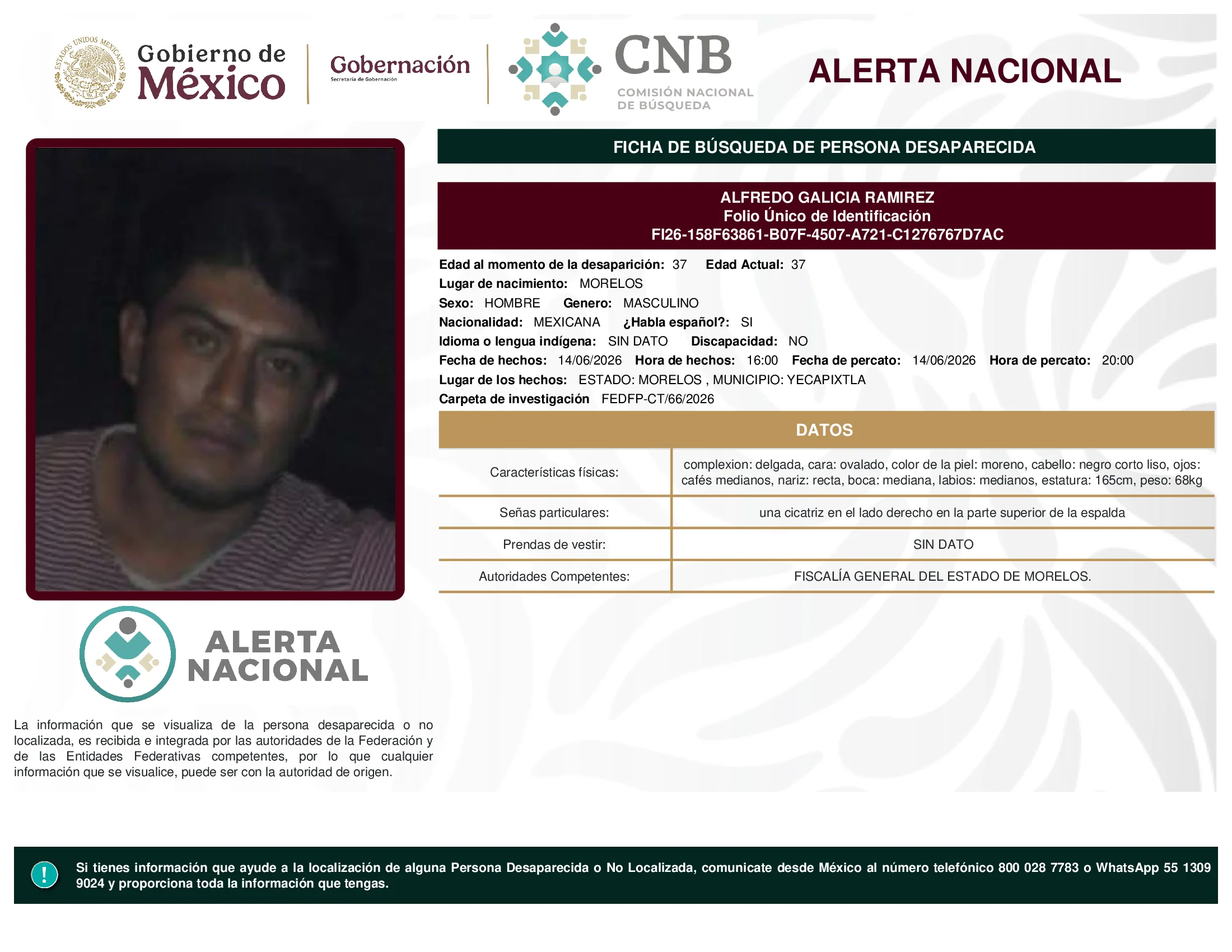 Alfredo Galicia Ramirez