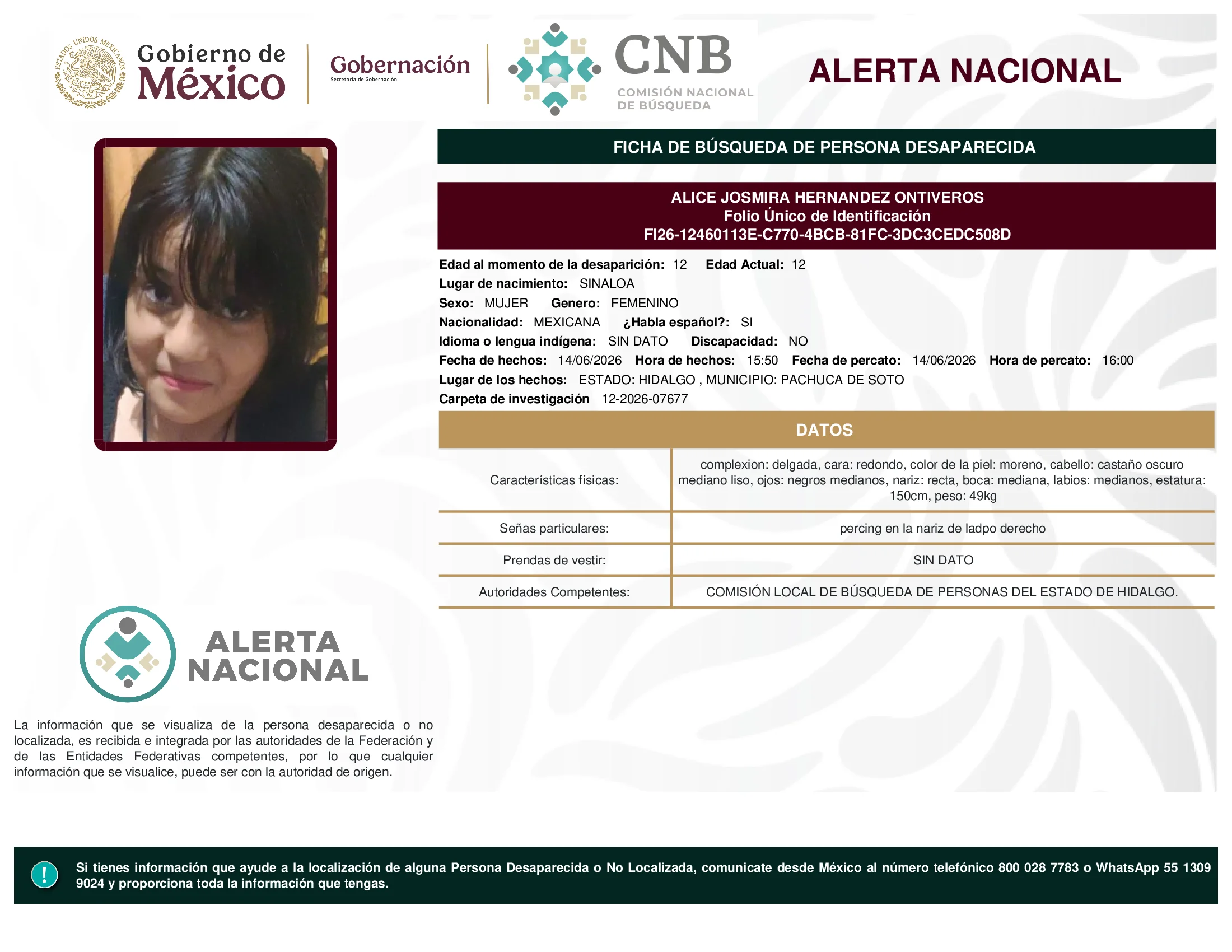 Alice Josmira Hernandez Ontiveros