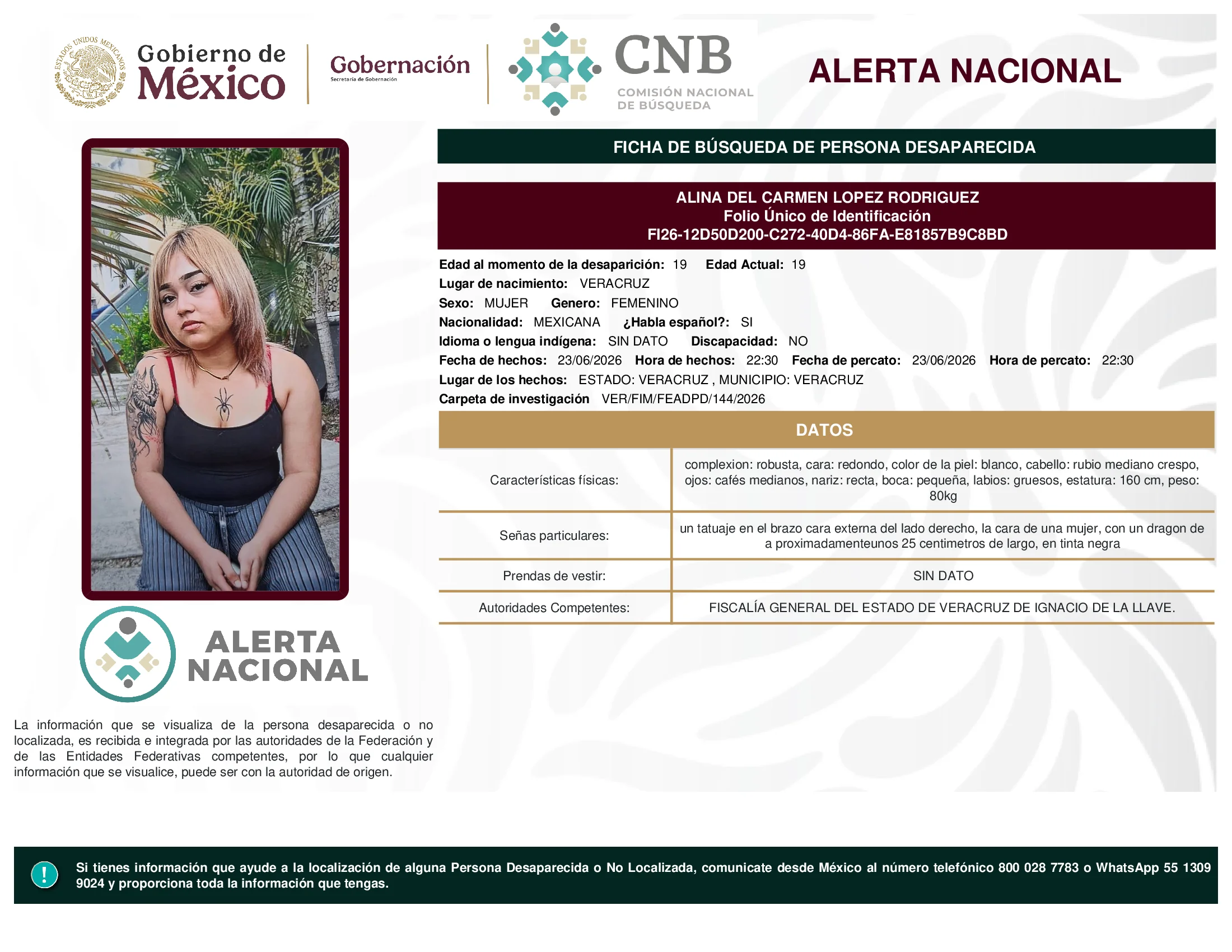 Alina Del Carmen Lopez Rodriguez