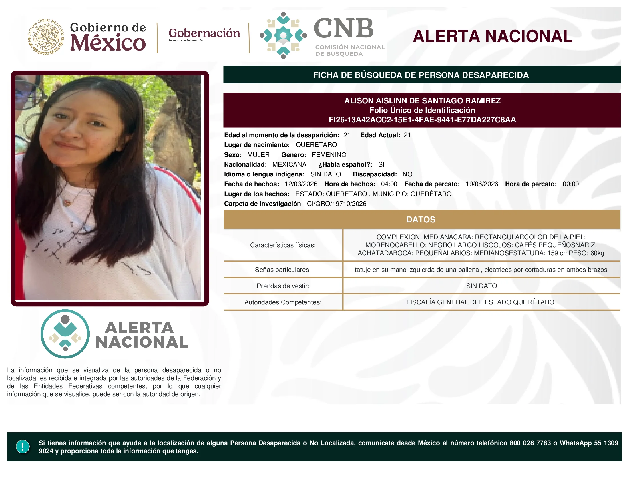 Alison Aislinn De Santiago Ramirez
