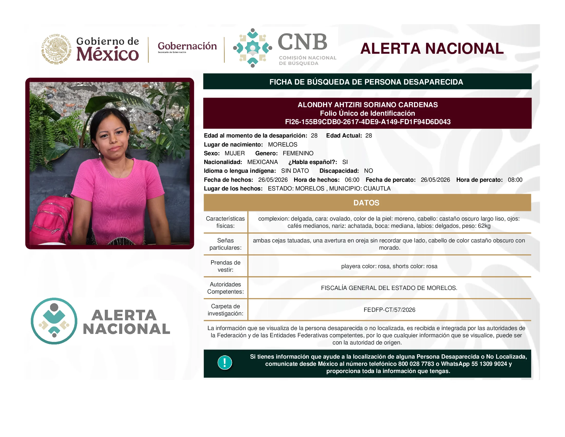 Alondhy Ahtziri Soriano Cardenas