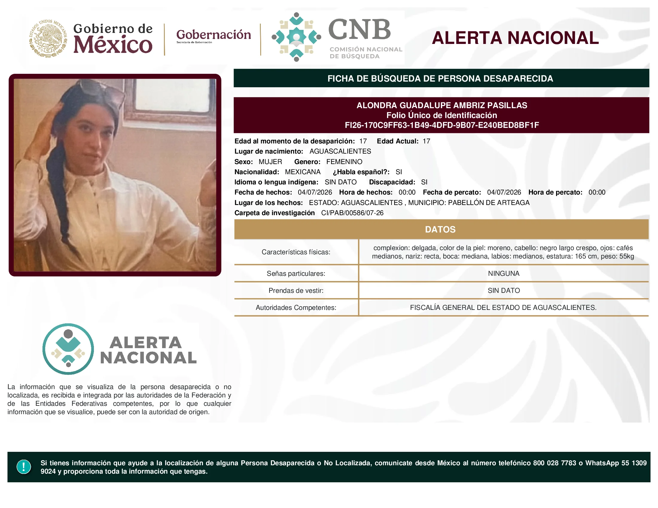 Alondra Guadalupe Ambriz Pasillas