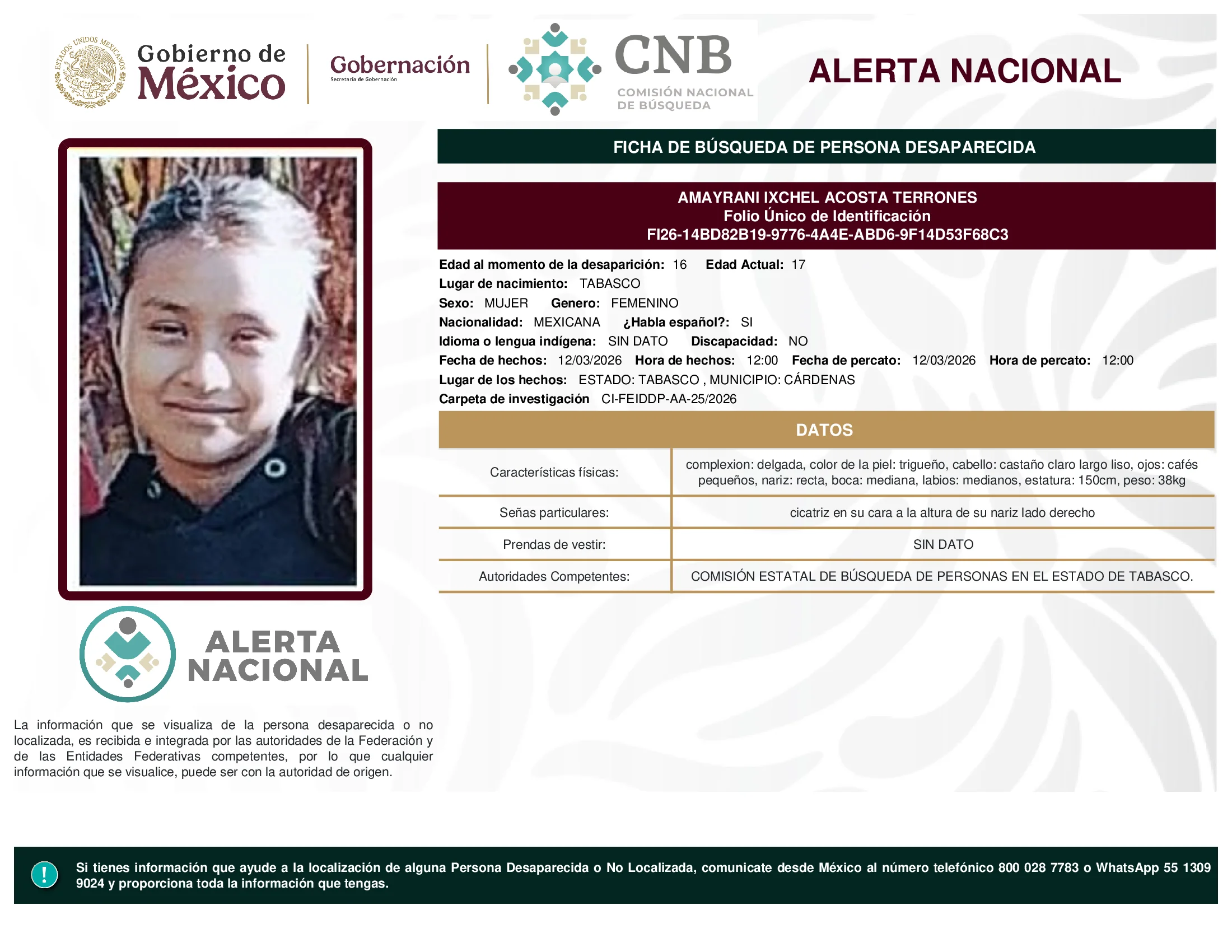Amayrani Ixchel Acosta Terrones
