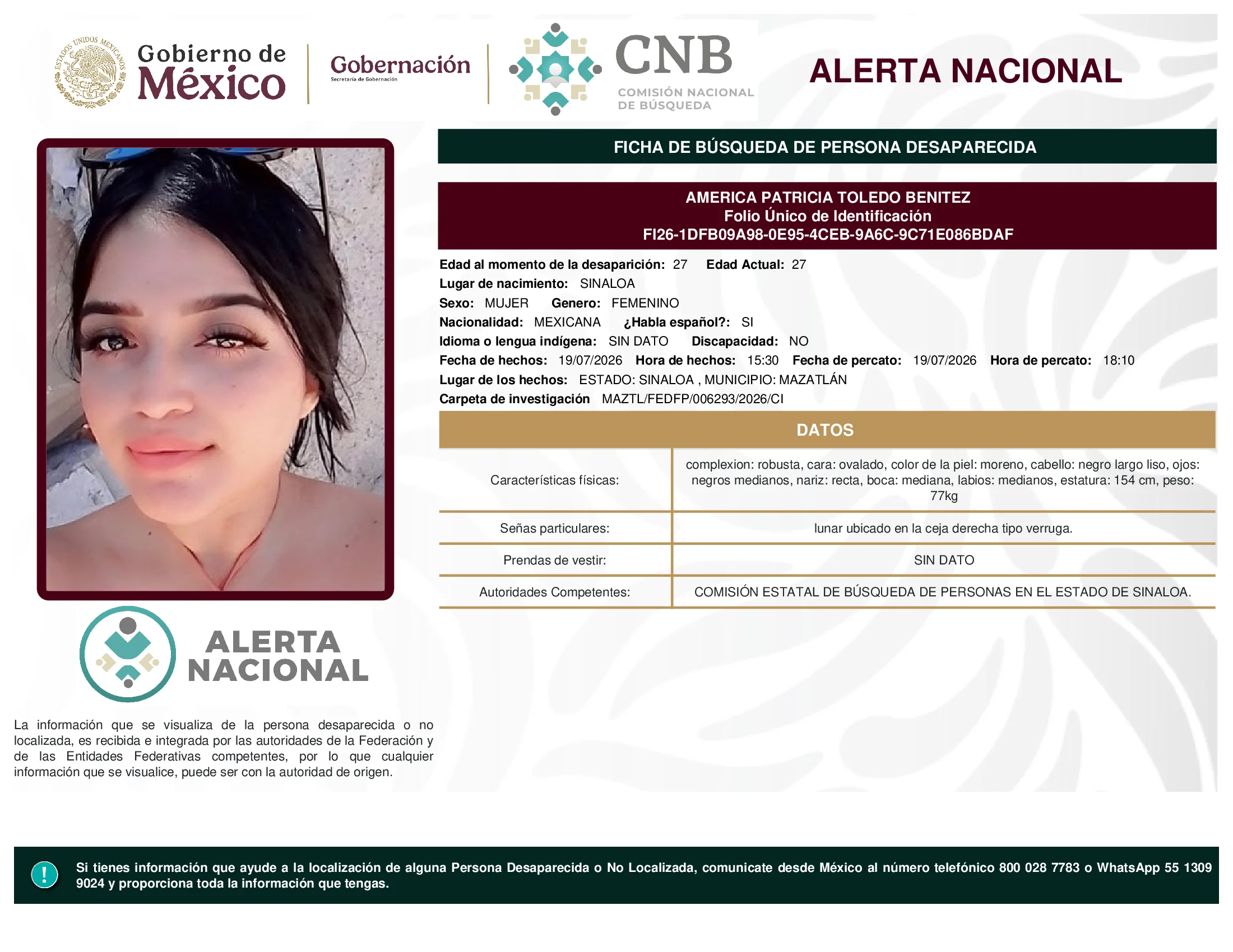 America Patricia Toledo Benitez