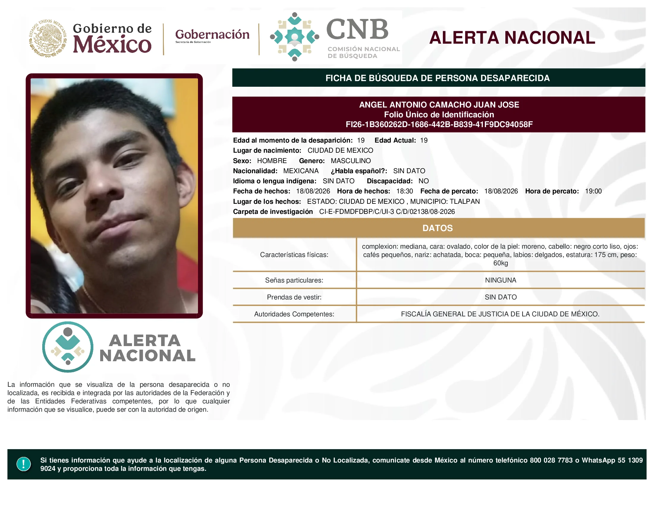 Angel Antonio Camacho Juan Jose