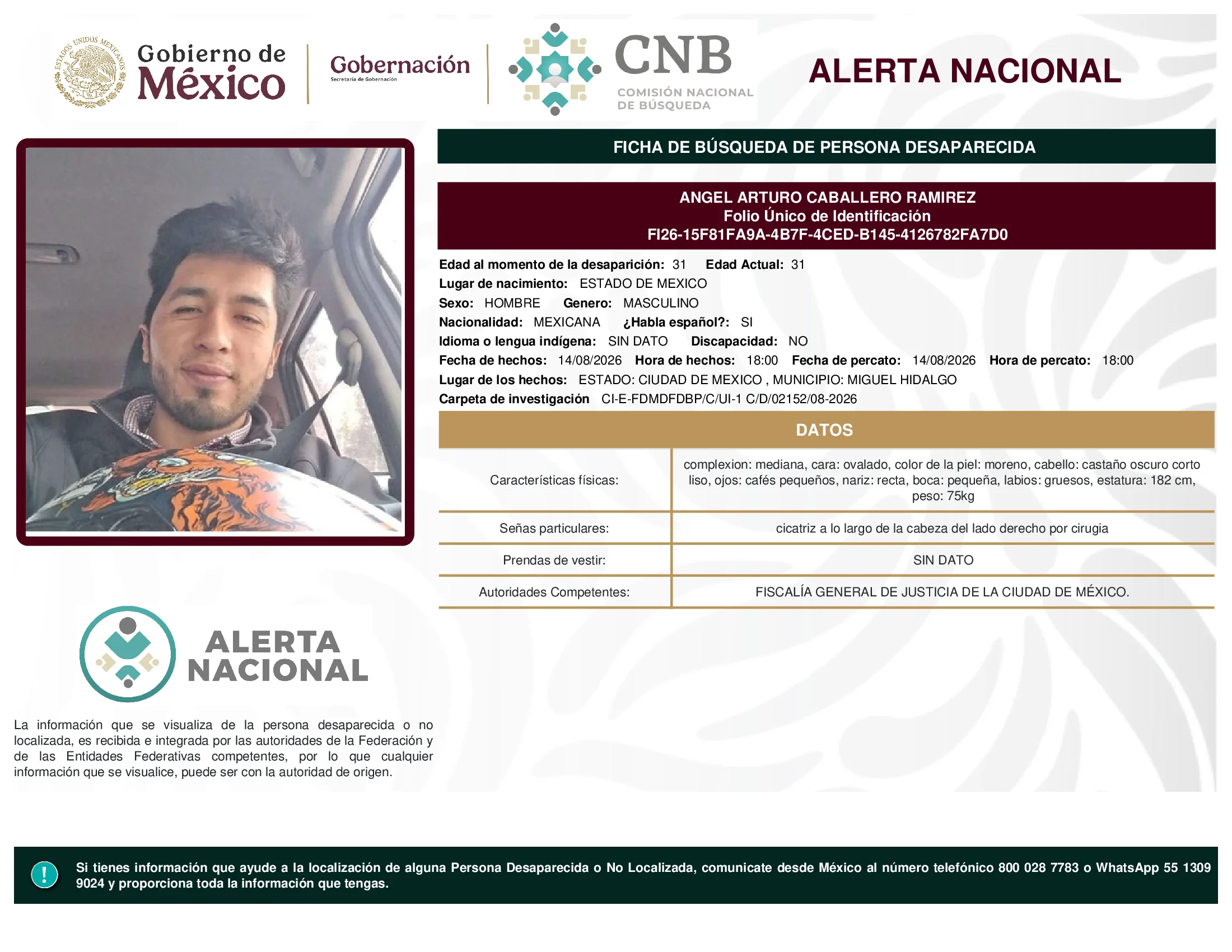 Angel Arturo Caballero Ramirez