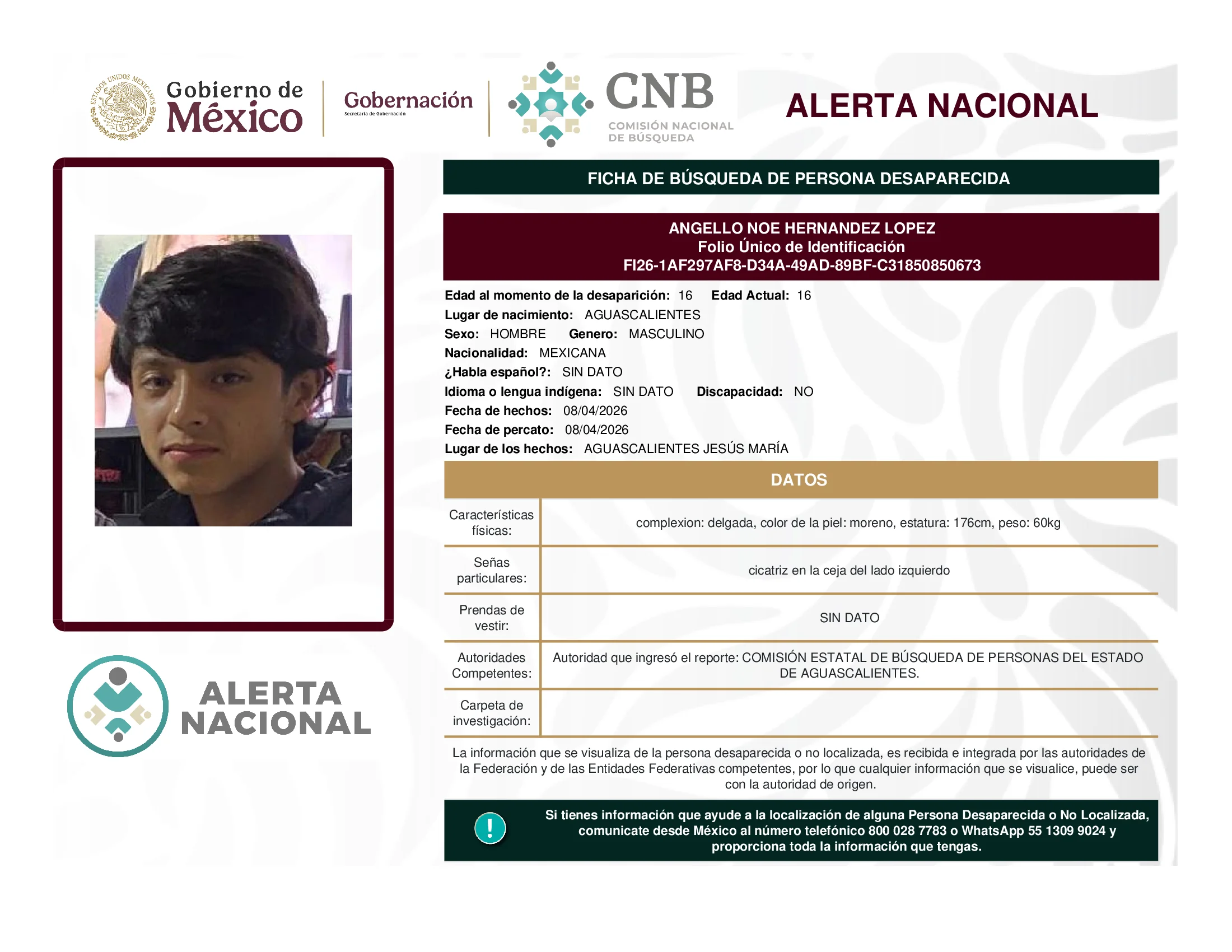 Angello Noe Hernandez Lopez