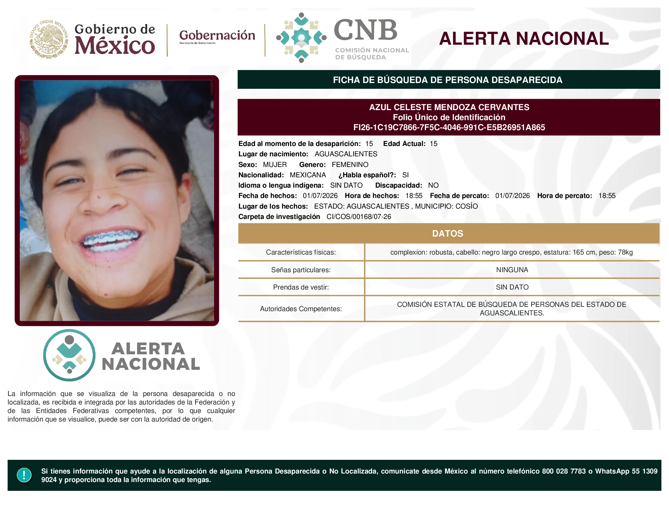 Azul Celeste Mendoza Cervantes