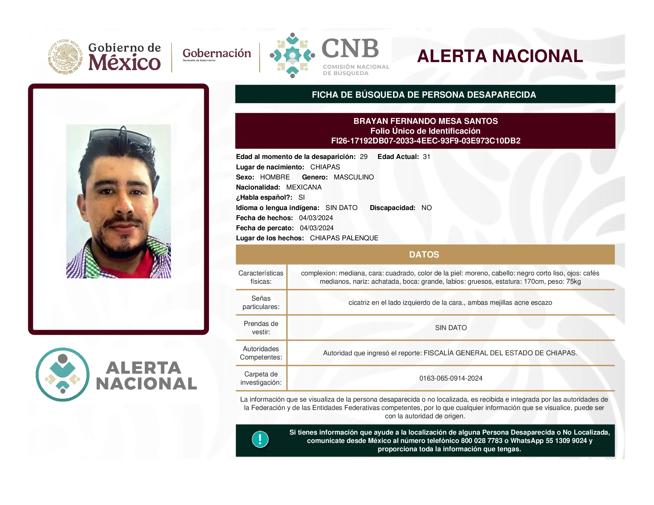 Brayan Fernando Mesa Santos
