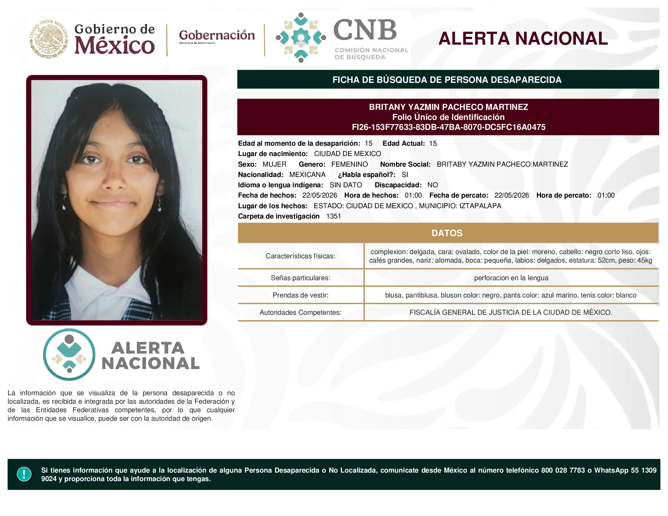 Britany Yazmin Pacheco Martinez