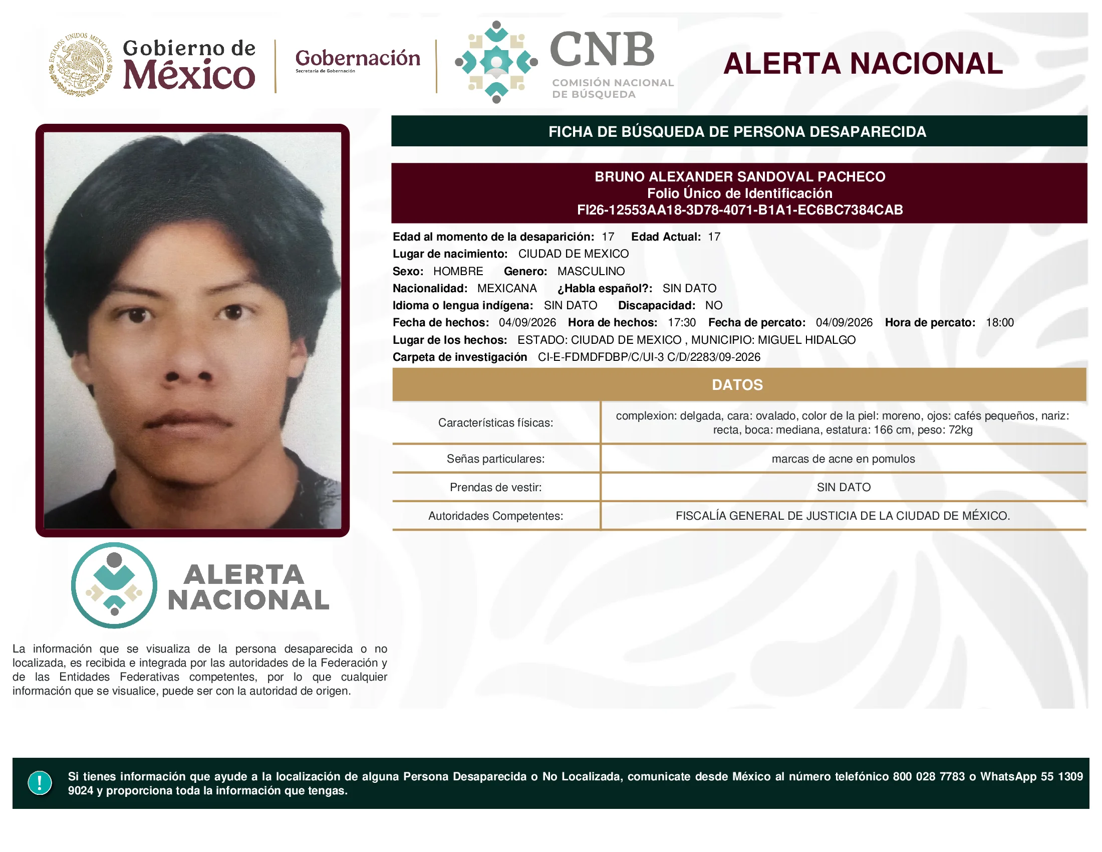 Bruno Alexander Sandoval Pacheco