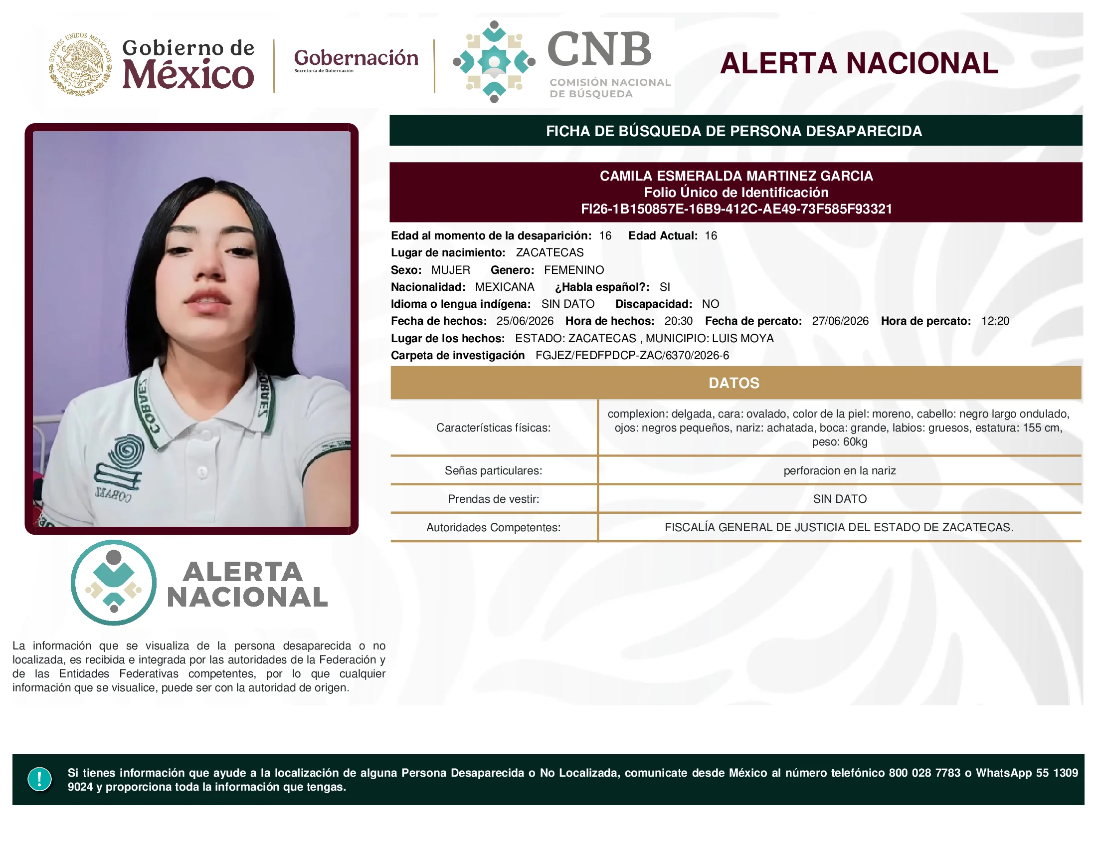 Camila Esmeralda Martinez Garcia