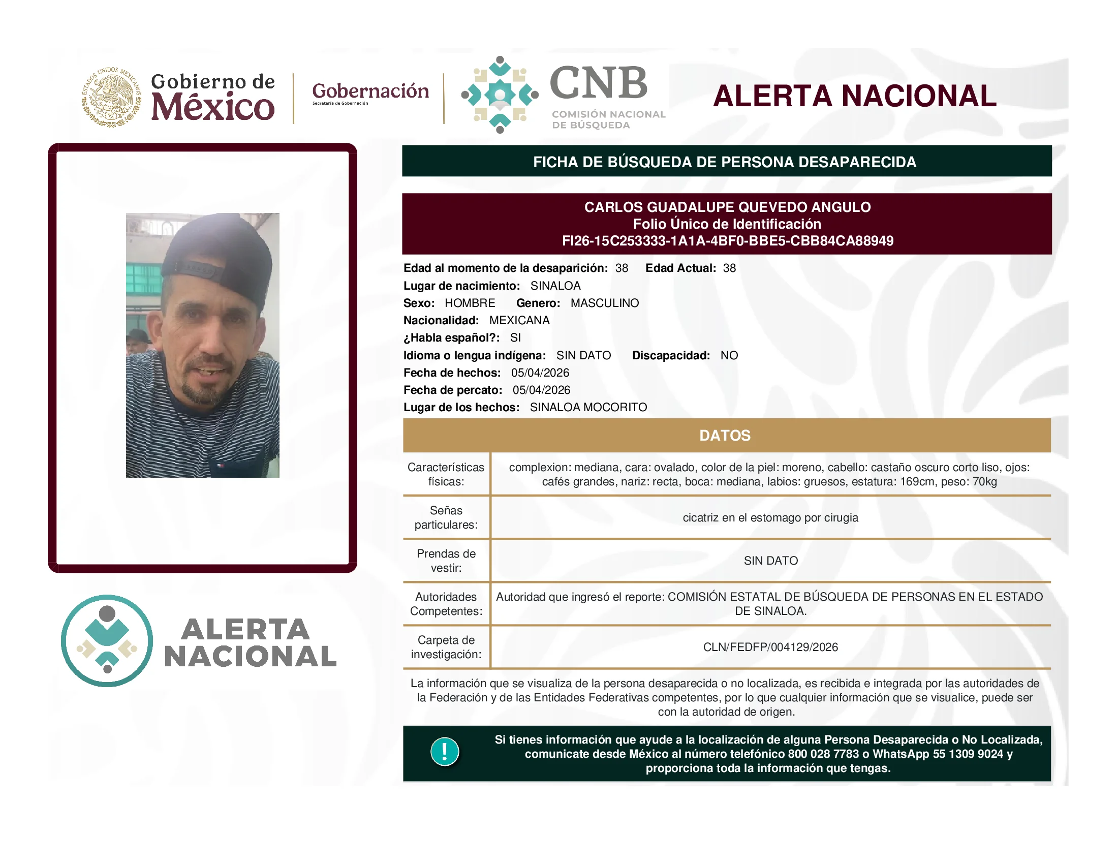 Carlos Guadalupe Quevedo Angulo