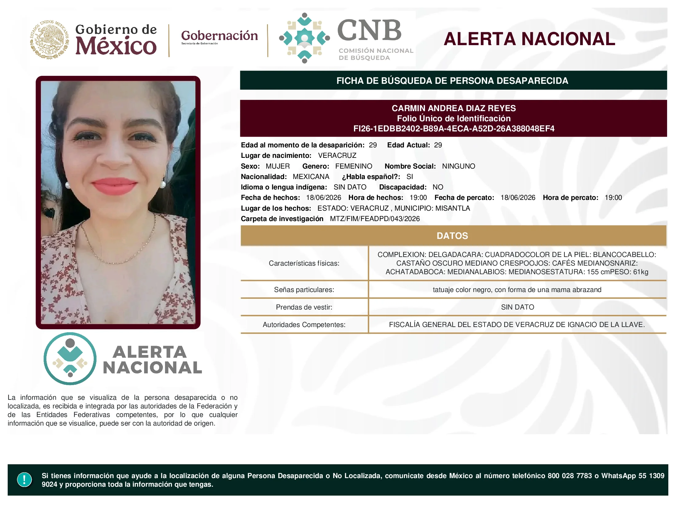Carmin Andrea Diaz Reyes
