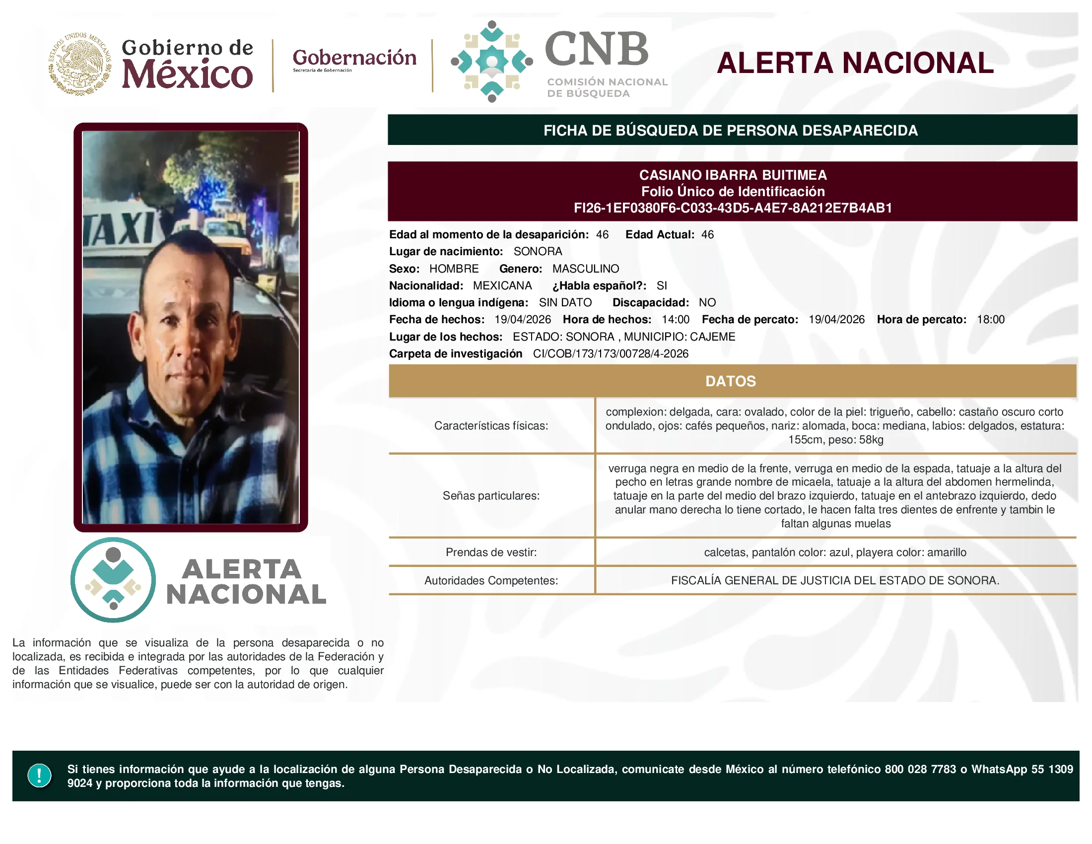 Casiano Ibarra Buitimea