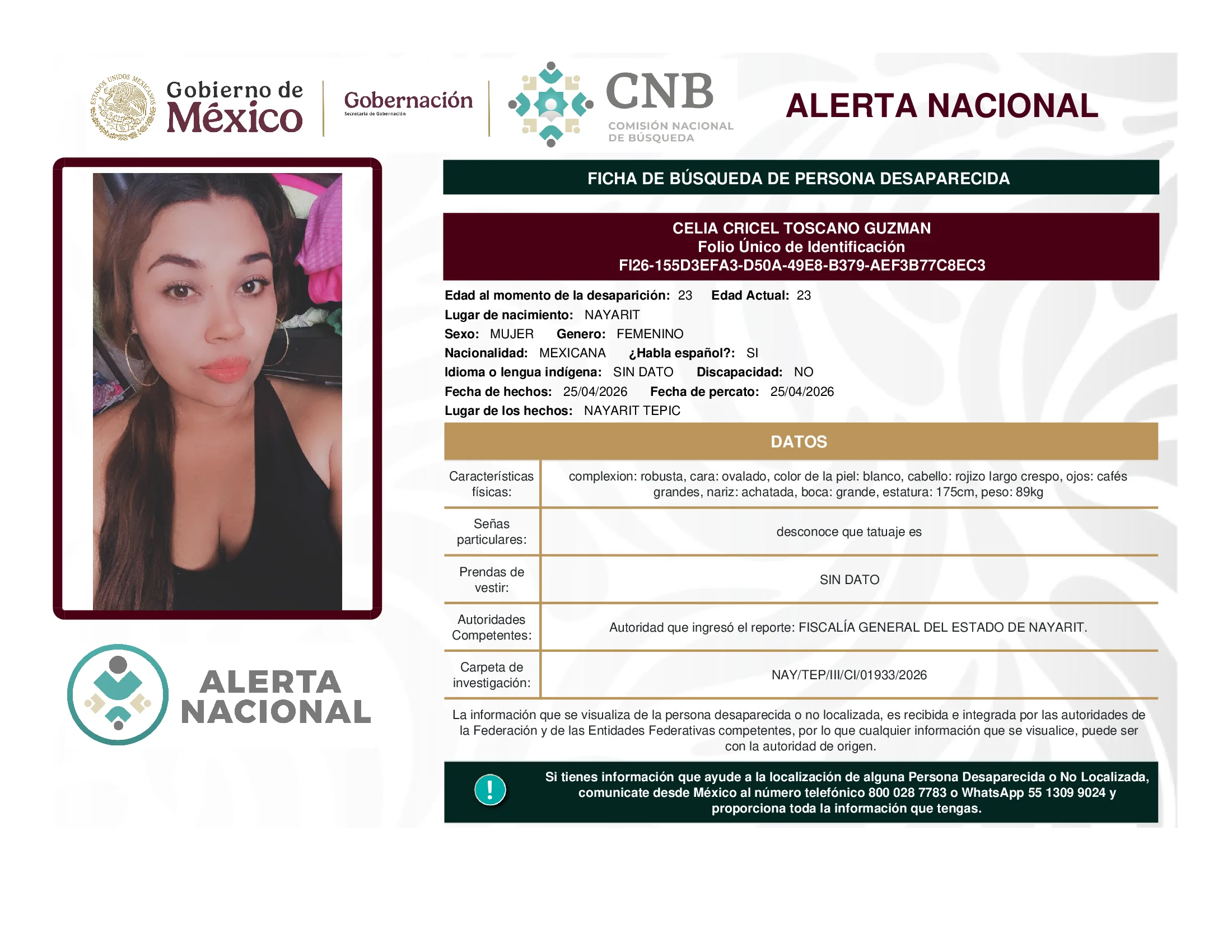 Celia Cricel Toscano Guzman