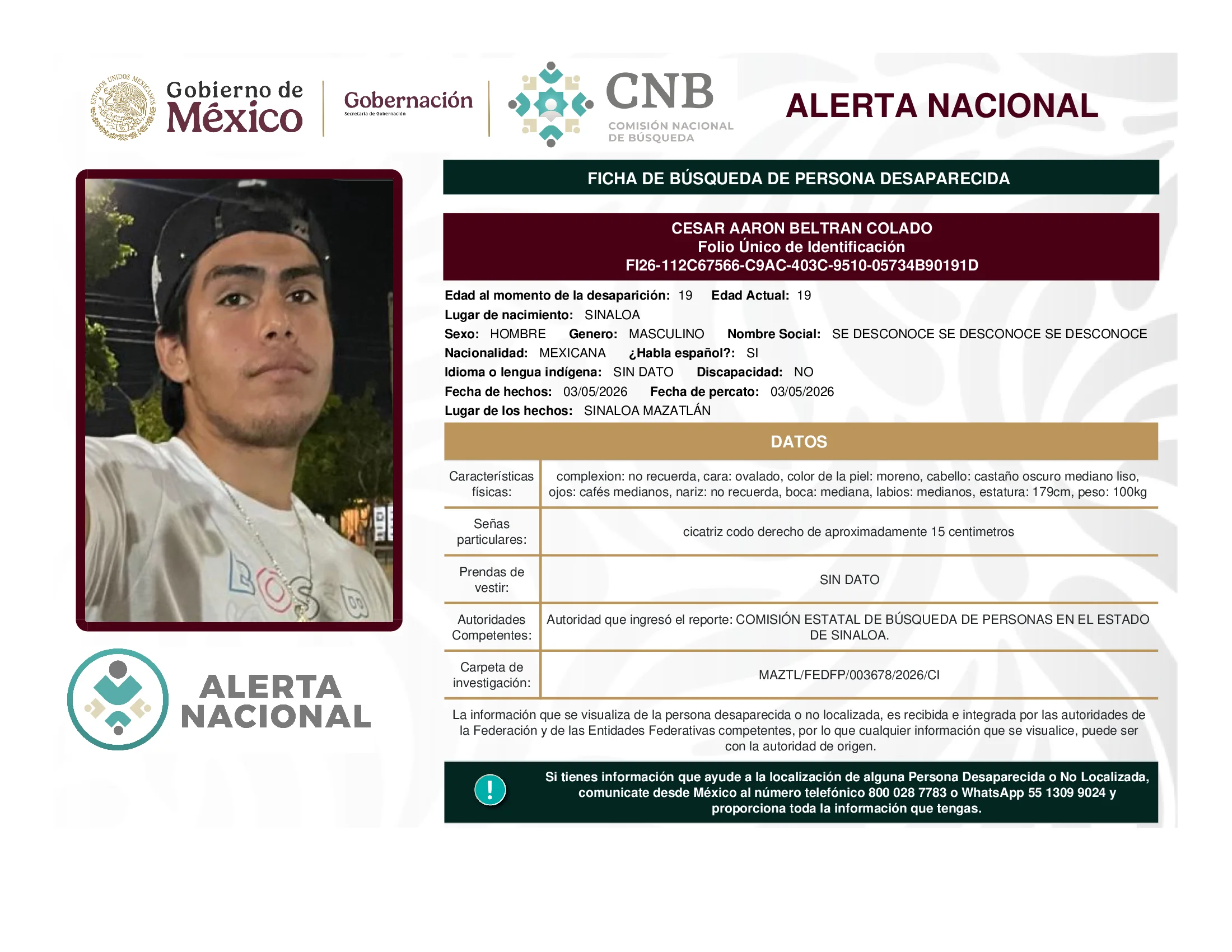 Cesar Aaron Beltran Colado