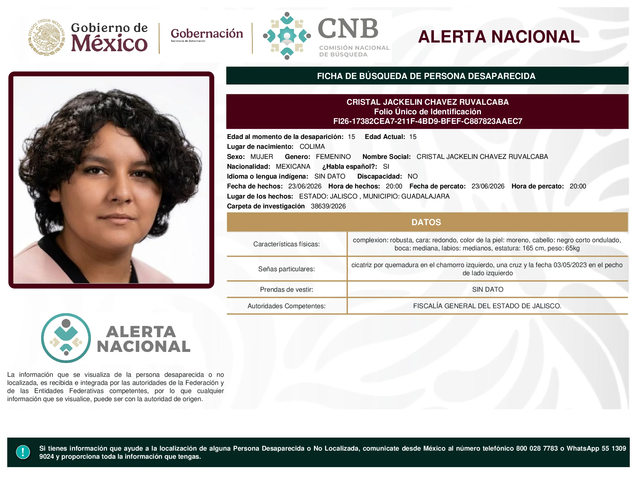 Cristal Jackelin Chavez Ruvalcaba