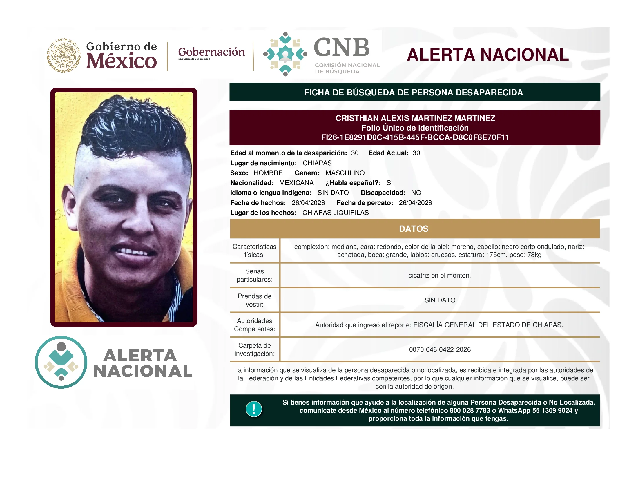 Cristhian Alexis Martinez Martinez