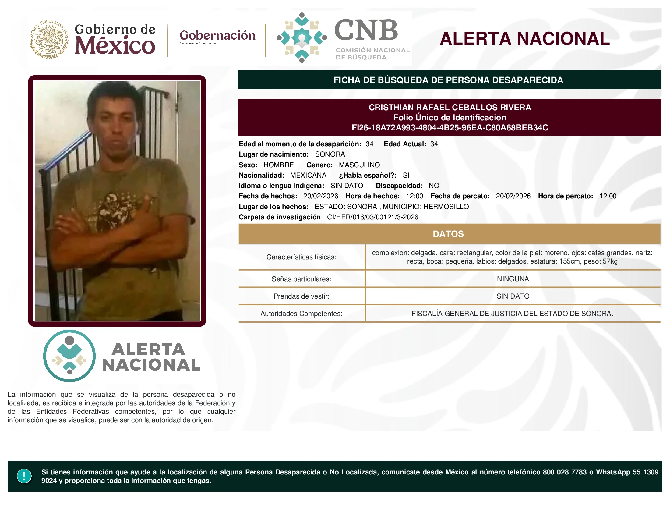 Cristhian Rafael Ceballos Rivera