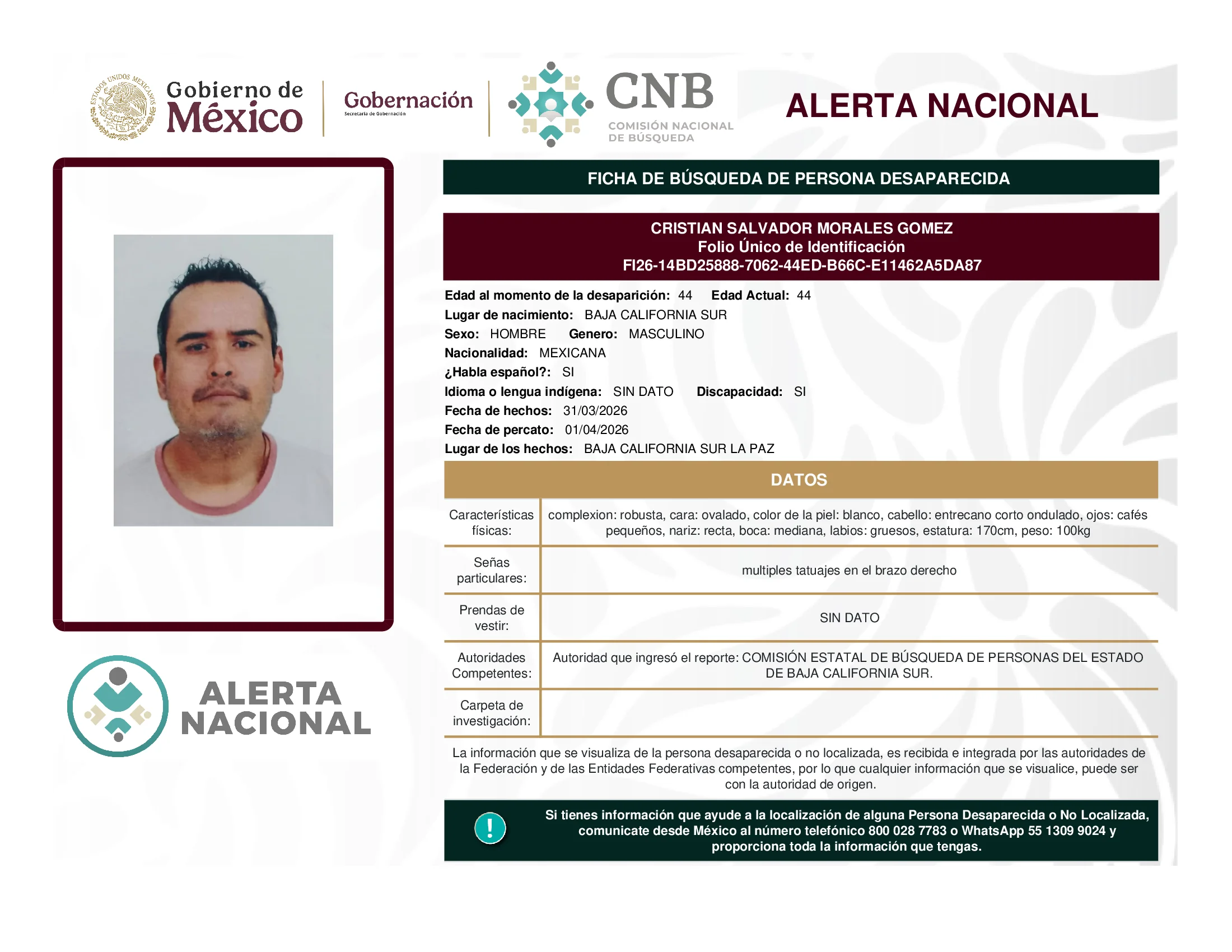 Cristian Salvador Morales Gomez