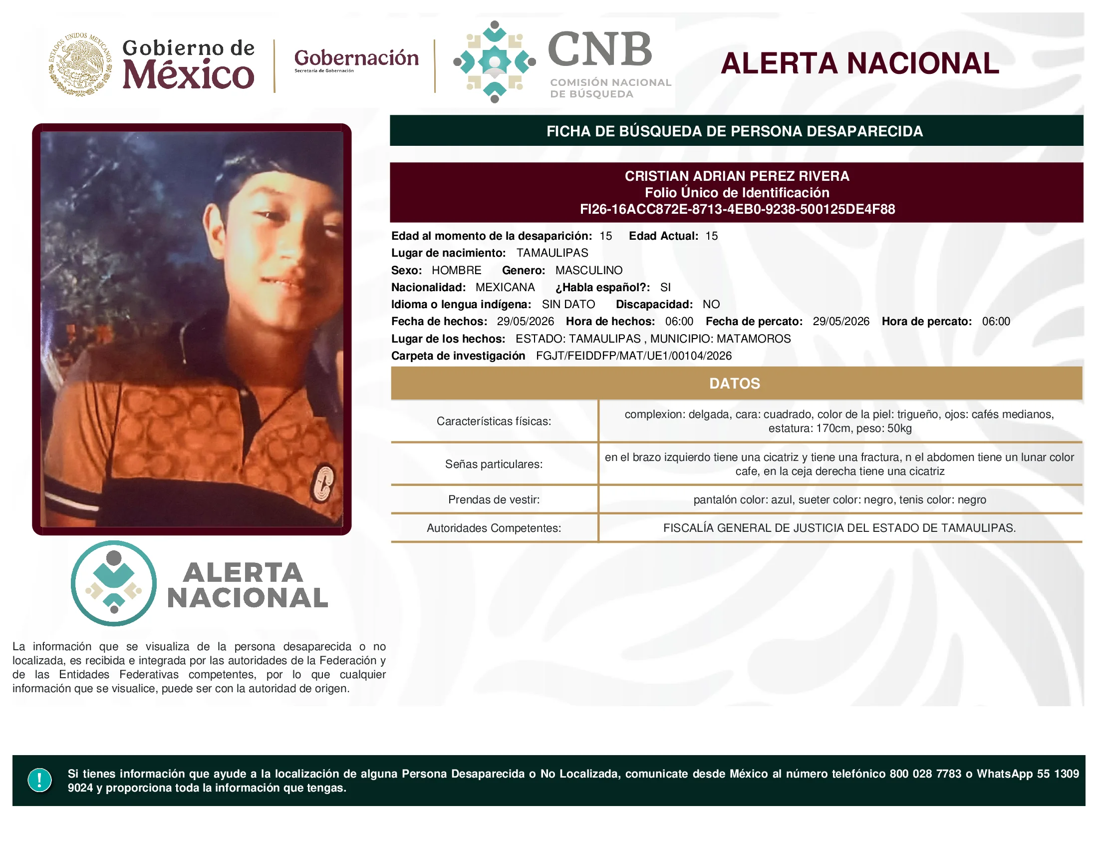 Cristian Adrian Perez Rivera