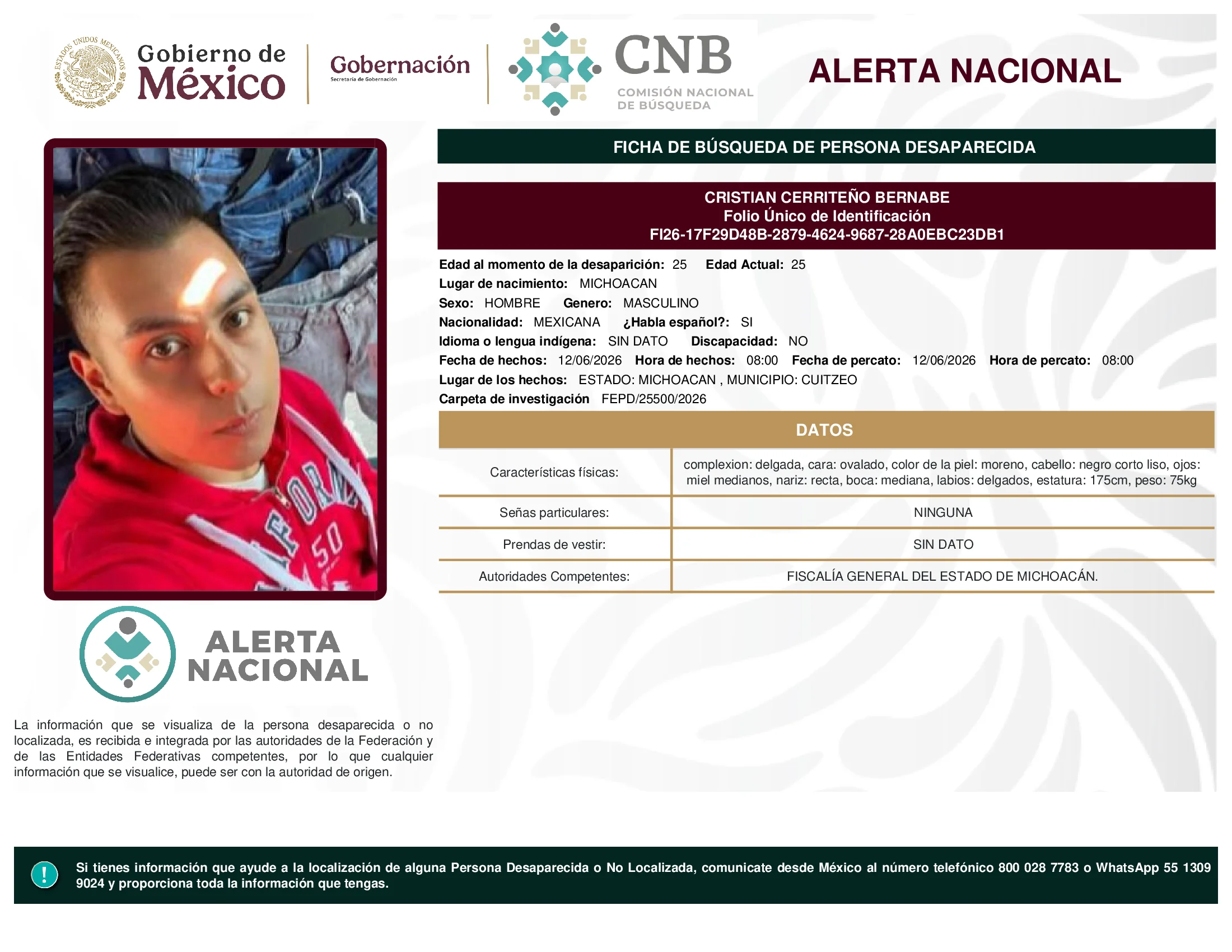Cristian Cerriteño Bernabe