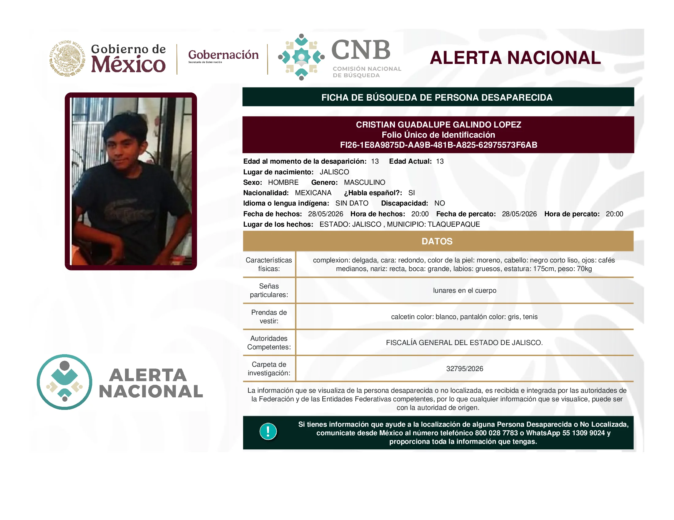Cristian Guadalupe Galindo Lopez