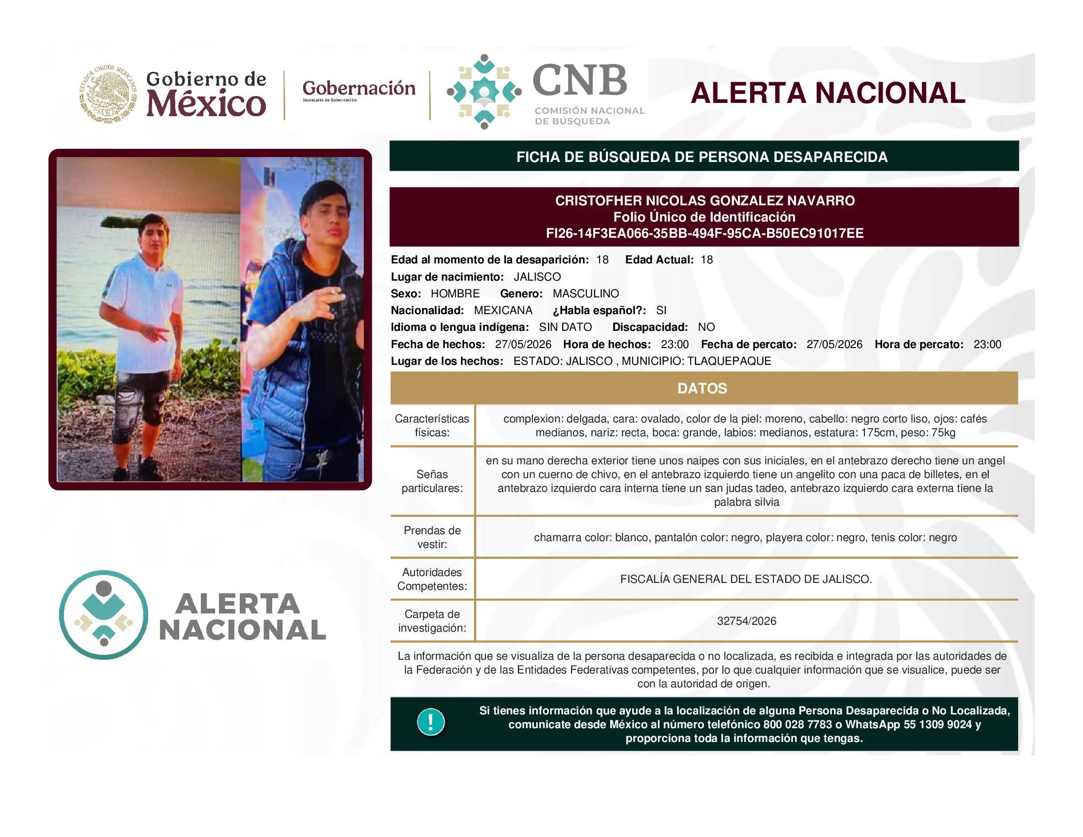 Cristofher Nicolas Gonzalez Navarro