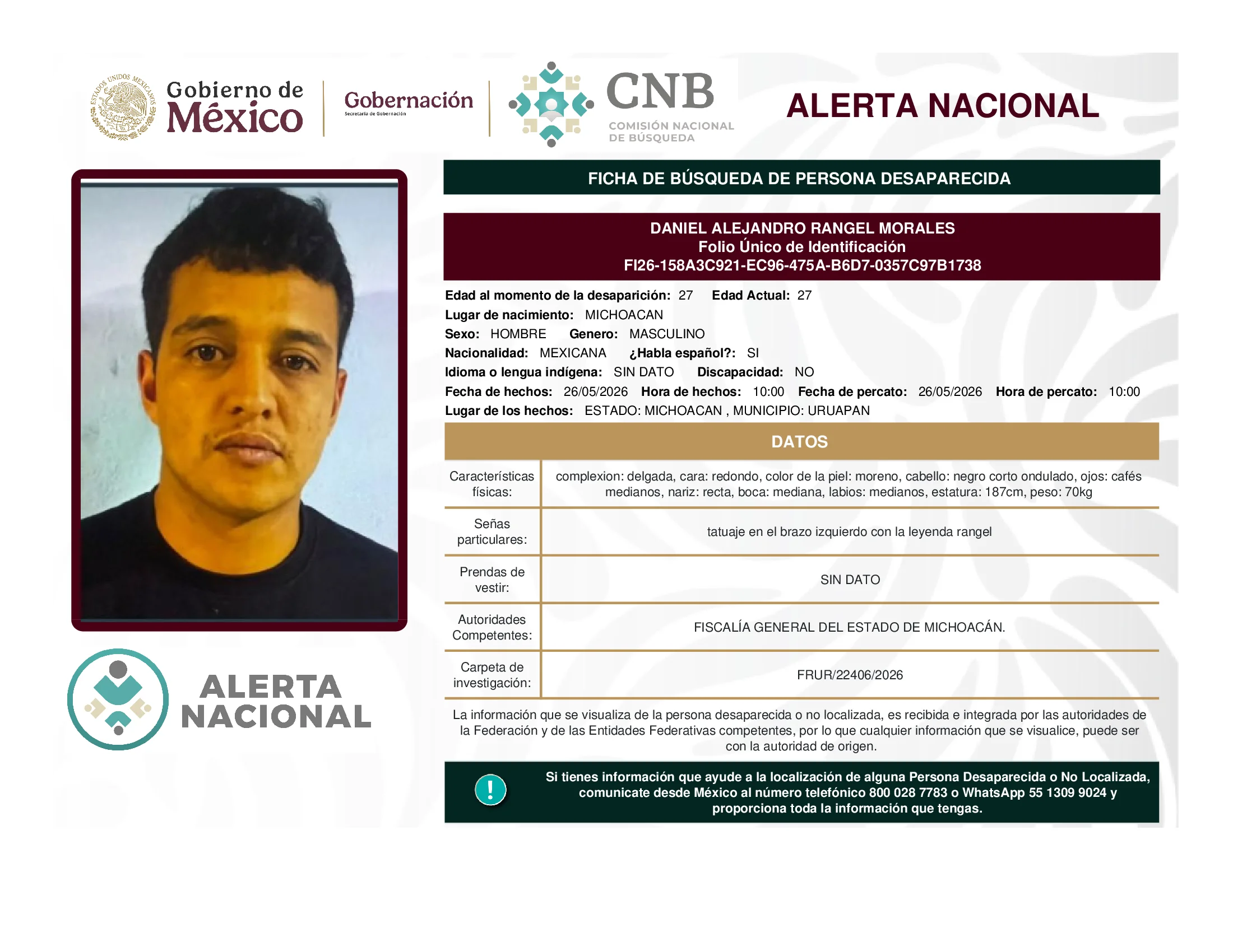 Daniel Alejandro Rangel Morales