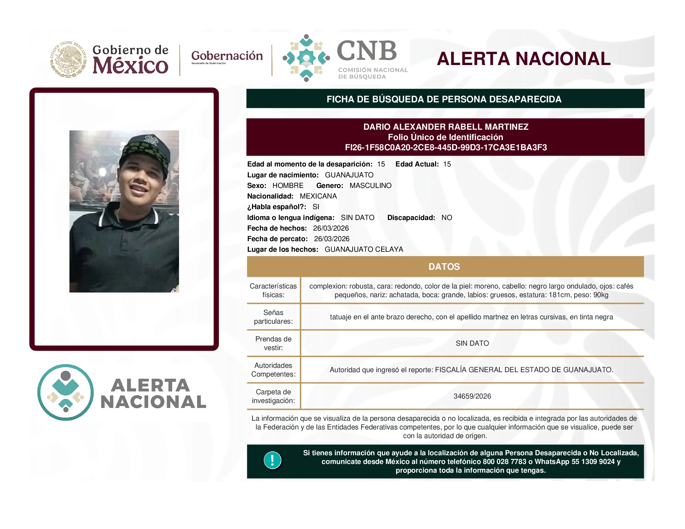 Dario Alexander Rabell Martinez