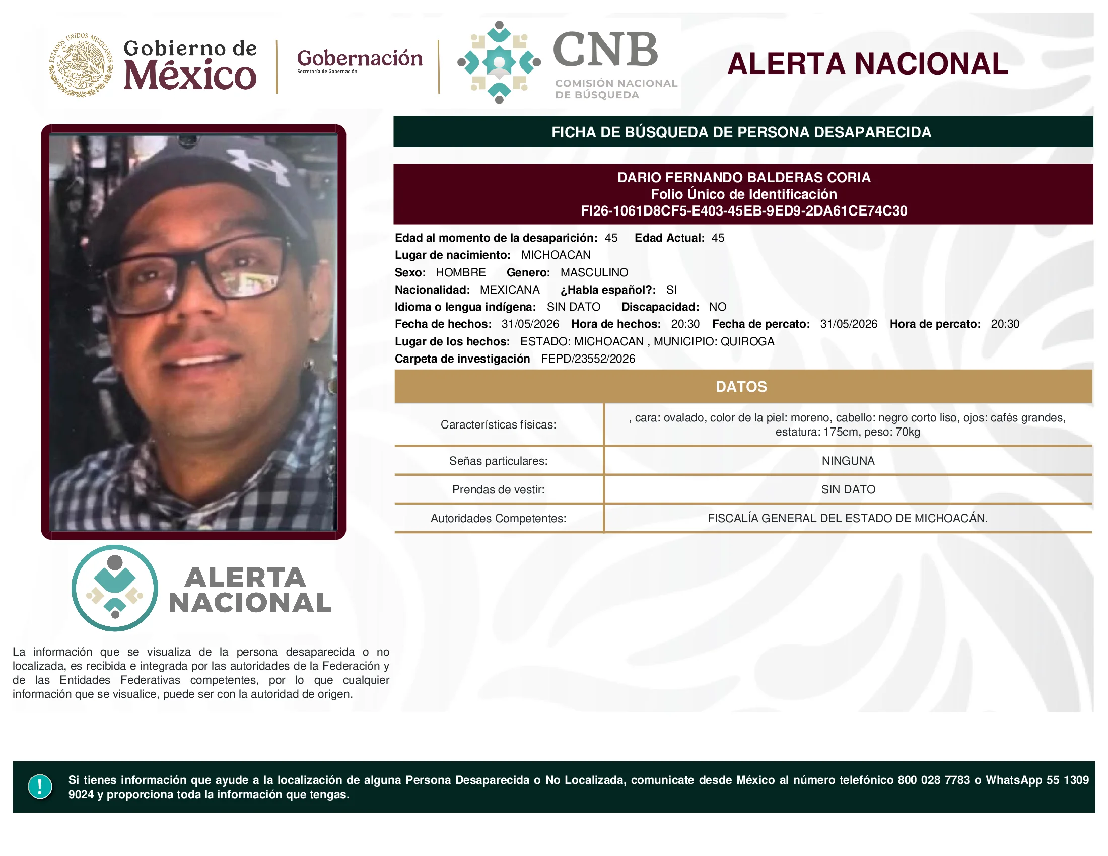 Dario Fernando Balderas Coria