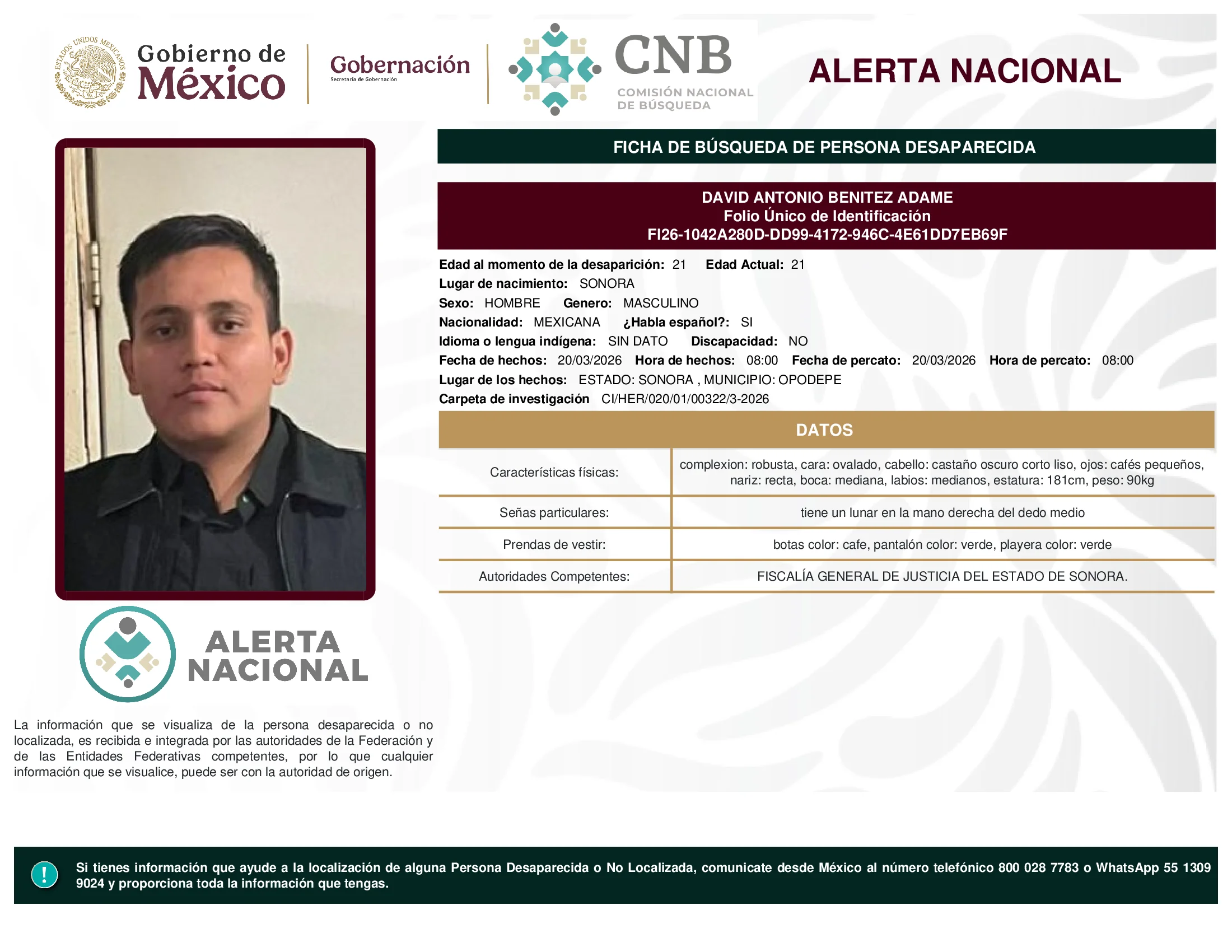 David Antonio Benitez Adame