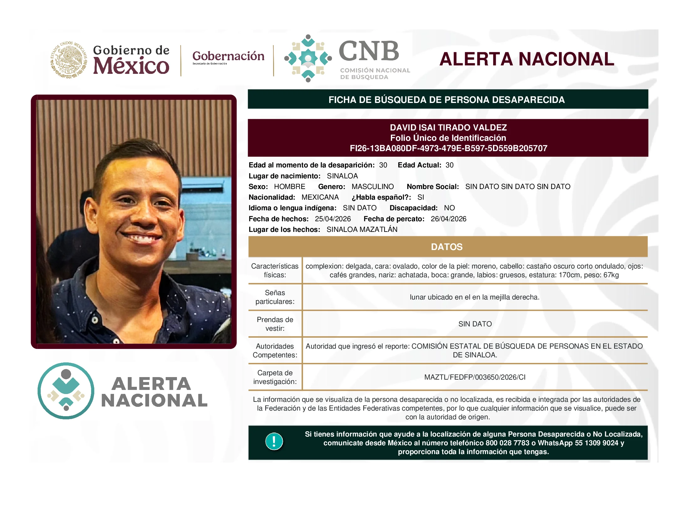 David Isai Tirado Valdez