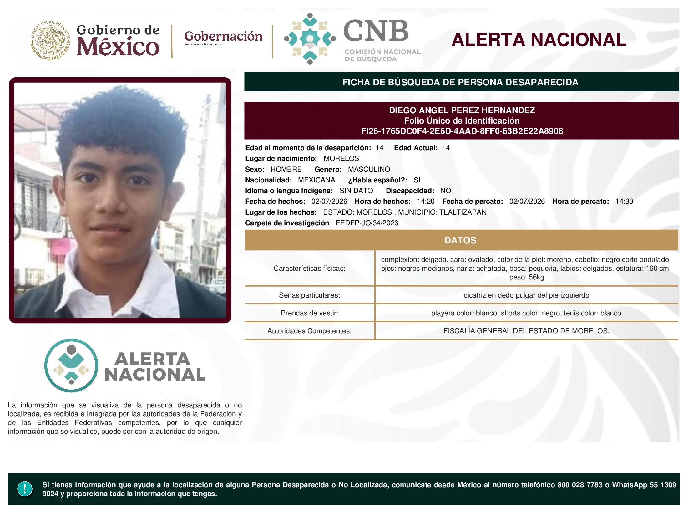 Diego Angel Perez Hernandez