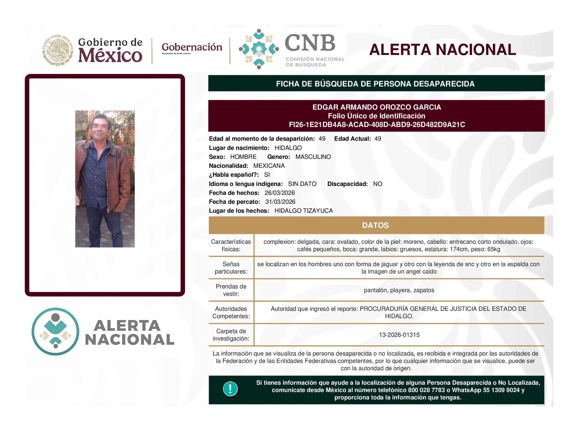 Edgar Armando Orozco Garcia