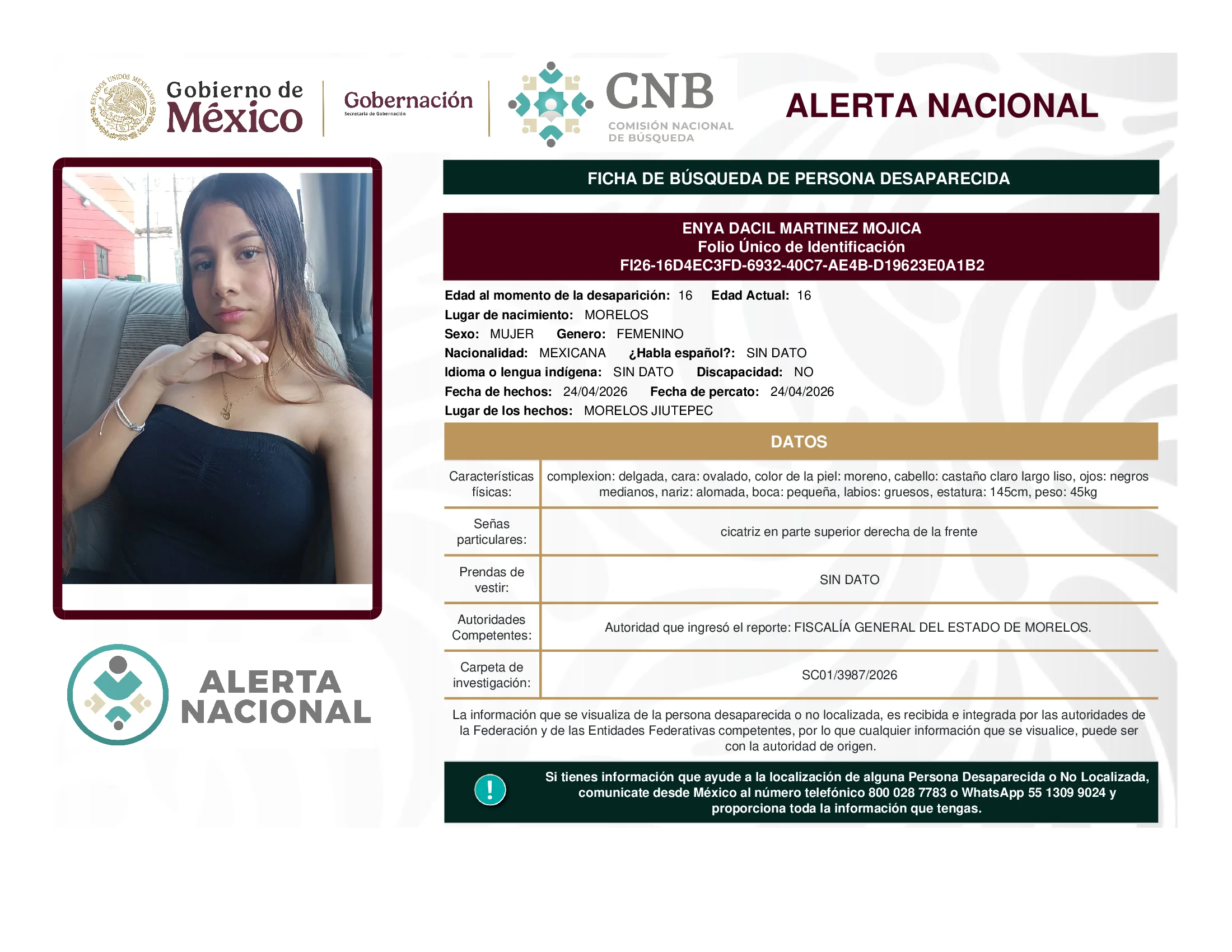 Enya Dacil Martinez Mojica