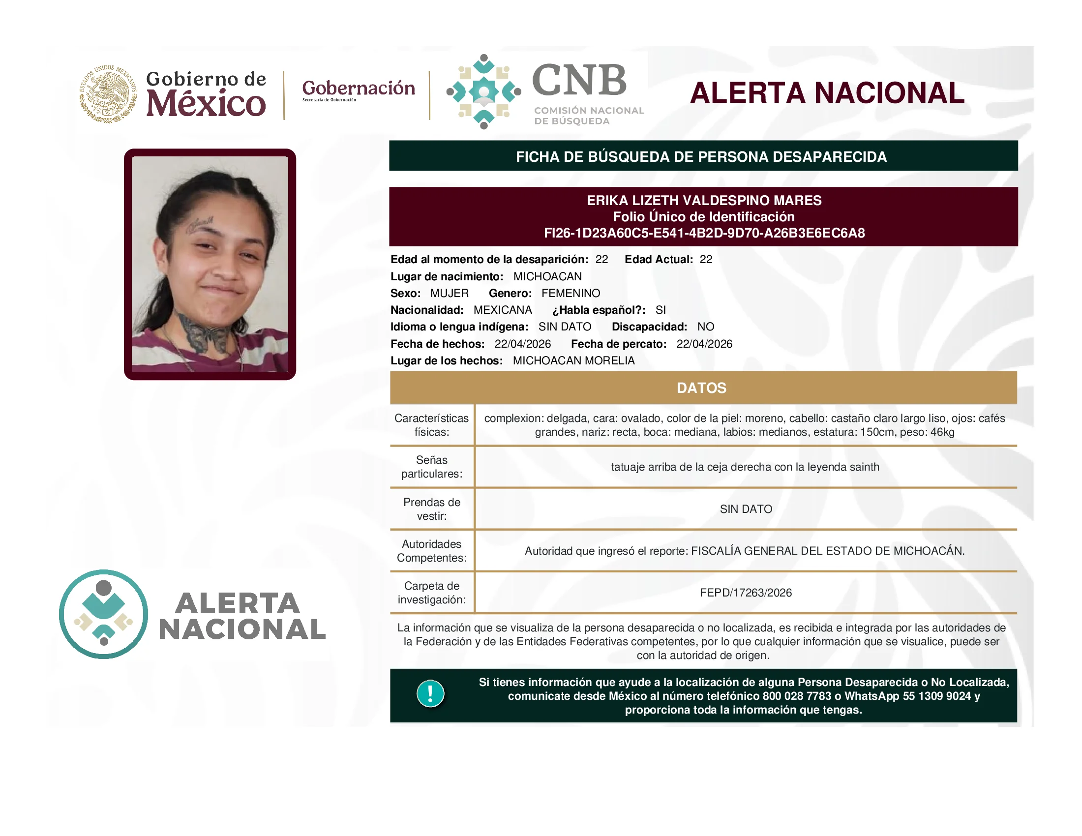 Erika Lizeth Valdespino Mares