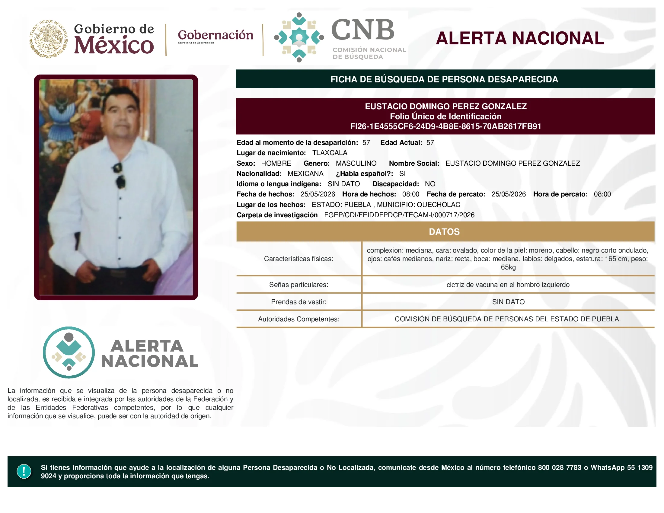 Eustacio Domingo Perez Gonzalez