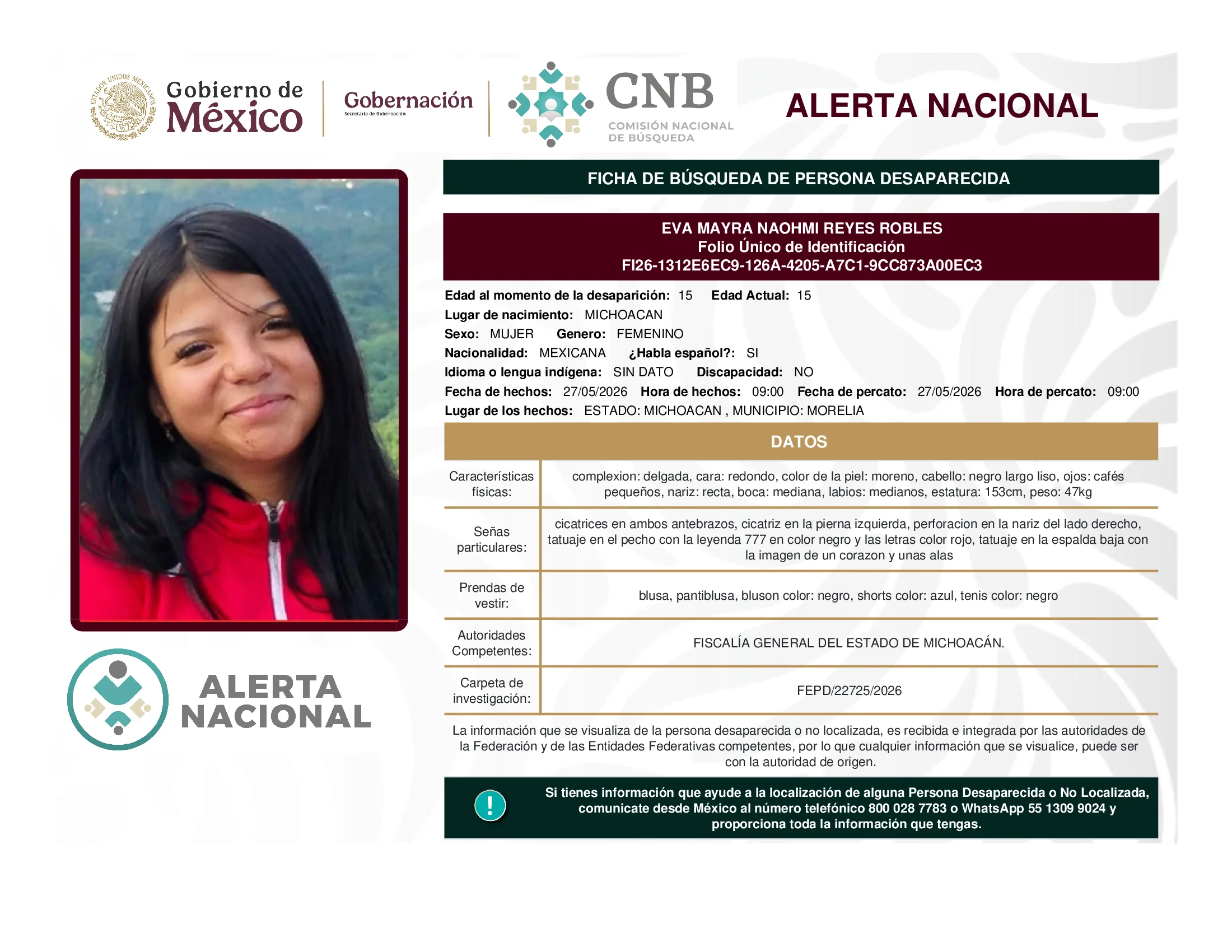 Eva Mayra Naohmi Reyes Robles