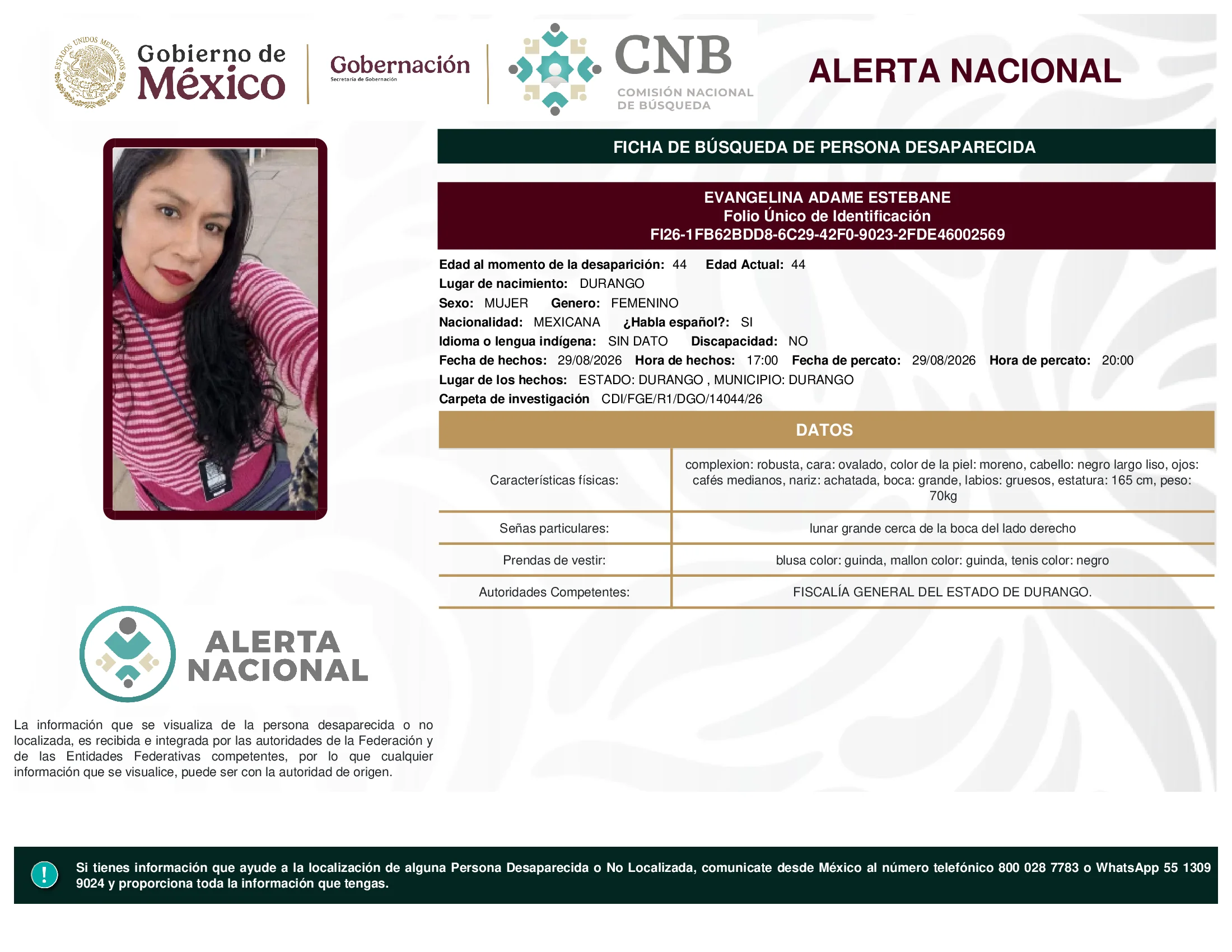 Evangelina Adame Estebane