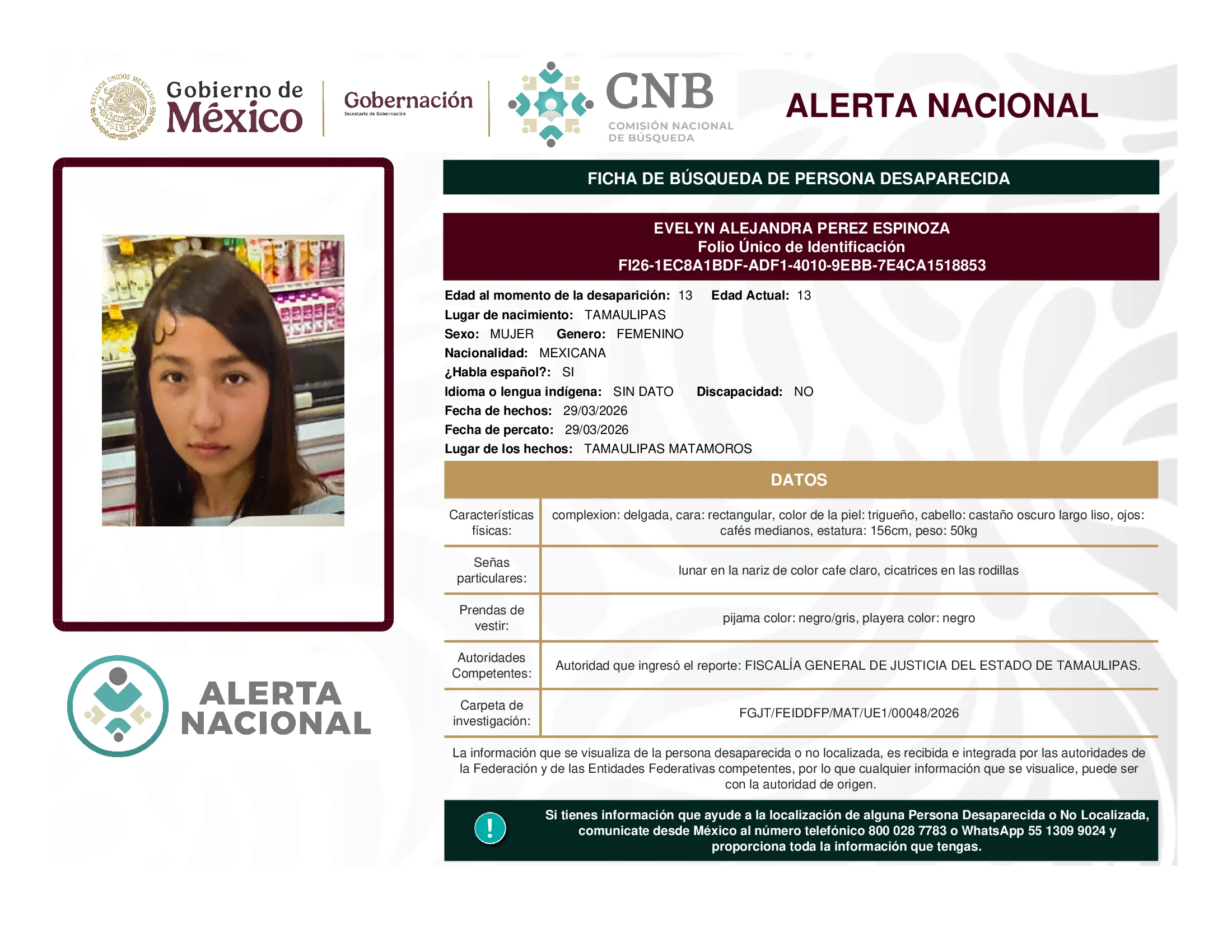 Evelyn Alejandra Perez Espinoza