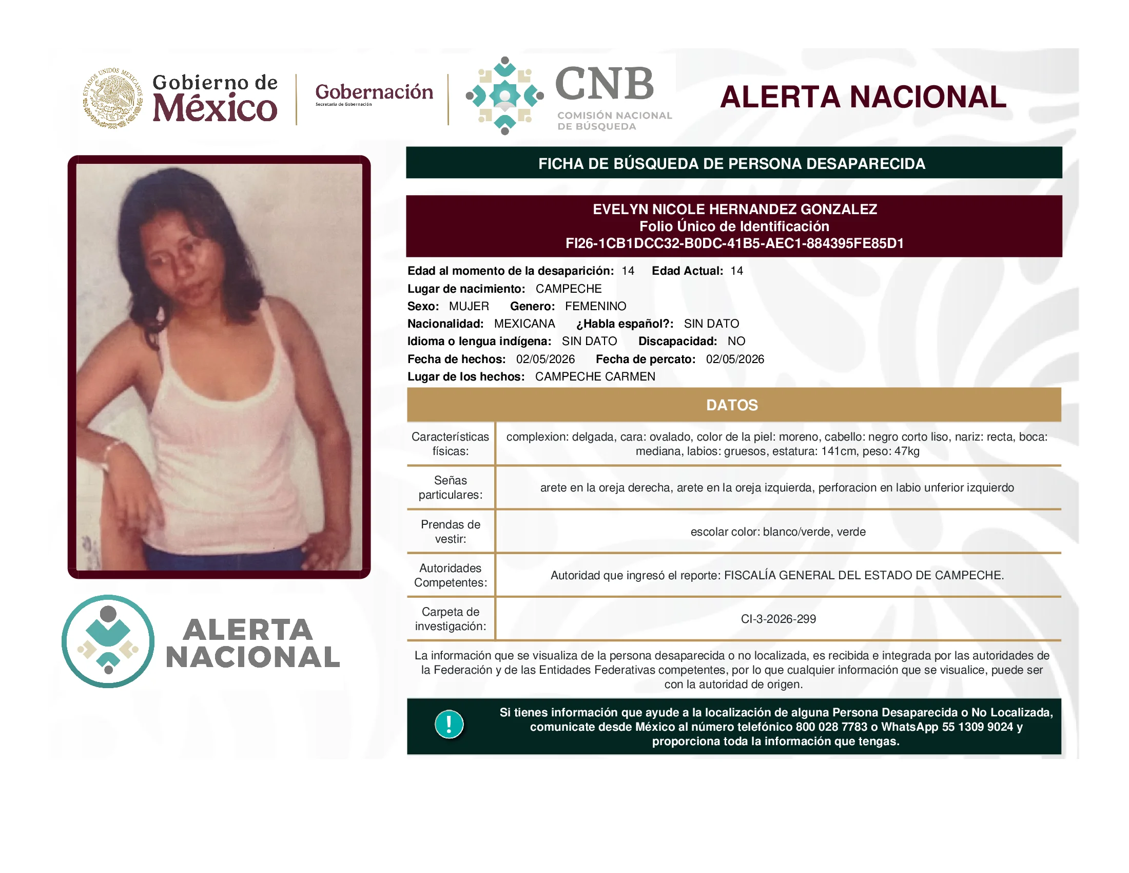 Evelyn Nicole Hernandez Gonzalez