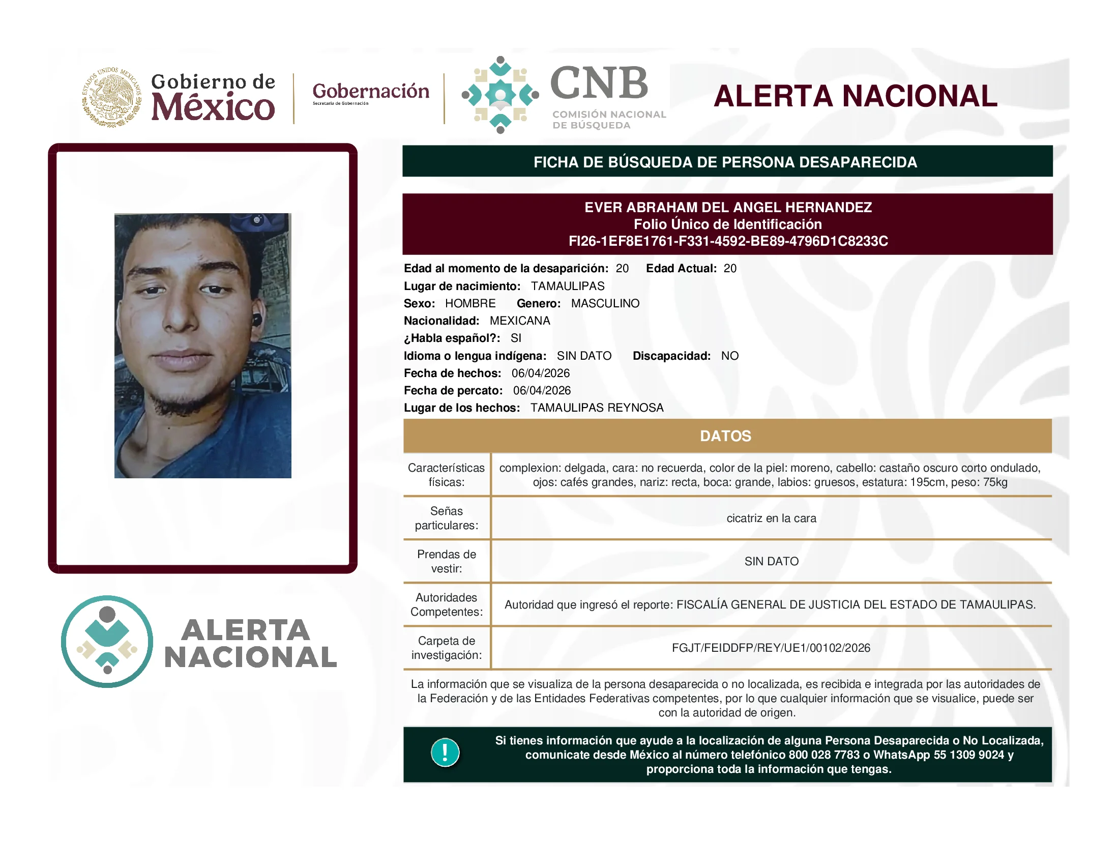 Ever Abraham Del Angel Hernandez